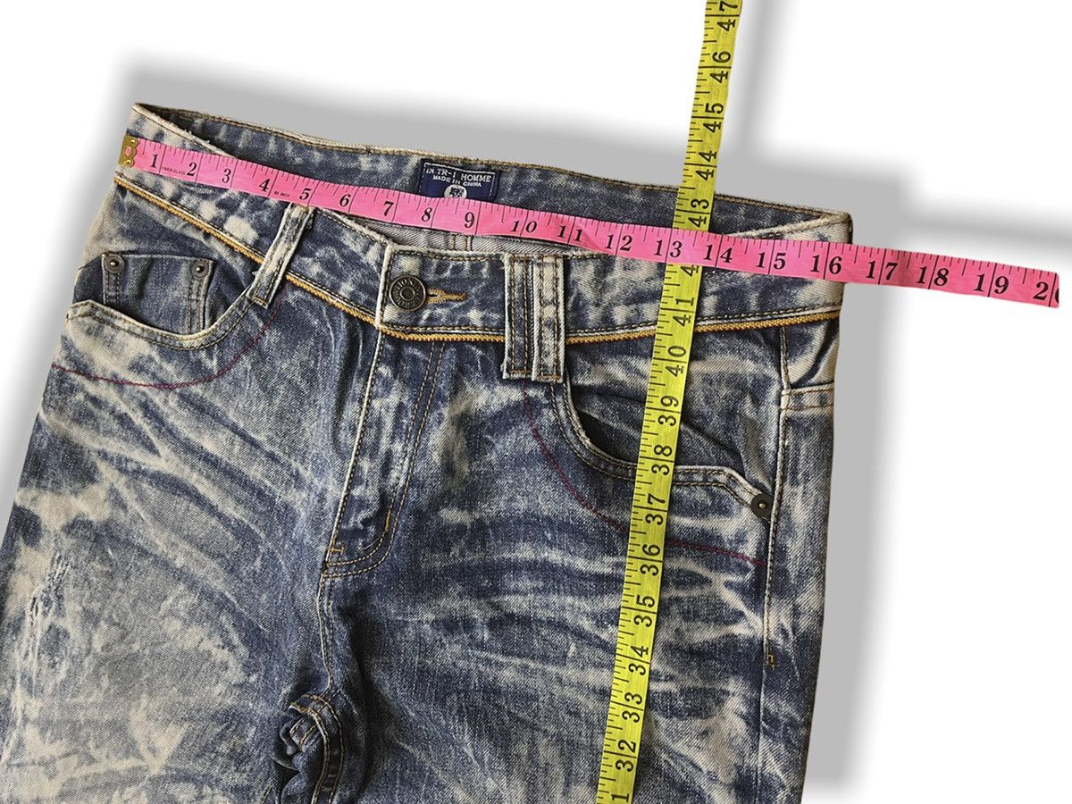 Bleach × Vintage INTERROGATION BLEACH DENIM JEANS AVANT GARDE Size US 32 / EU 48 - 2 Thumbnail