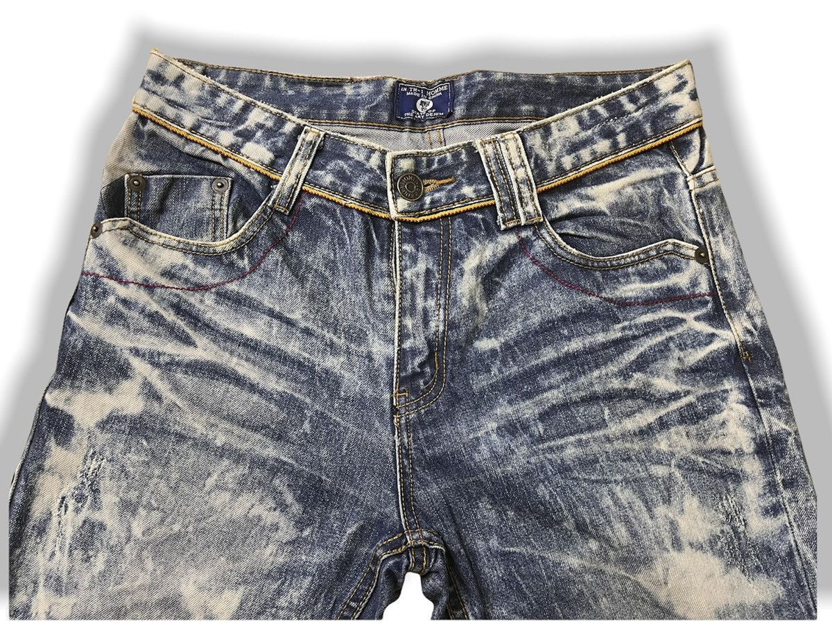Bleach × Vintage INTERROGATION BLEACH DENIM JEANS AVANT GARDE Size US 32 / EU 48 - 5 Thumbnail