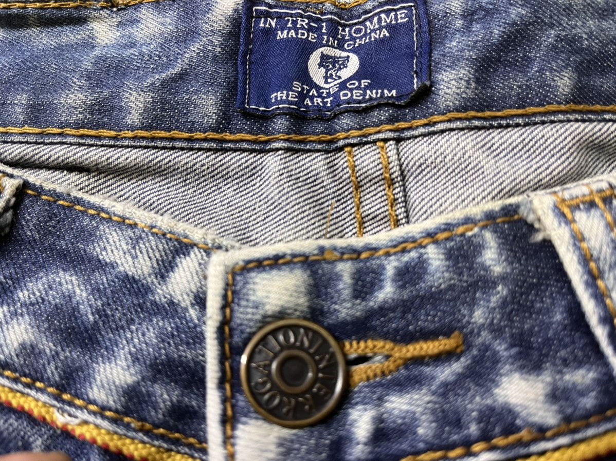 Bleach × Vintage INTERROGATION BLEACH DENIM JEANS AVANT GARDE Size US 32 / EU 48 - 7 Thumbnail