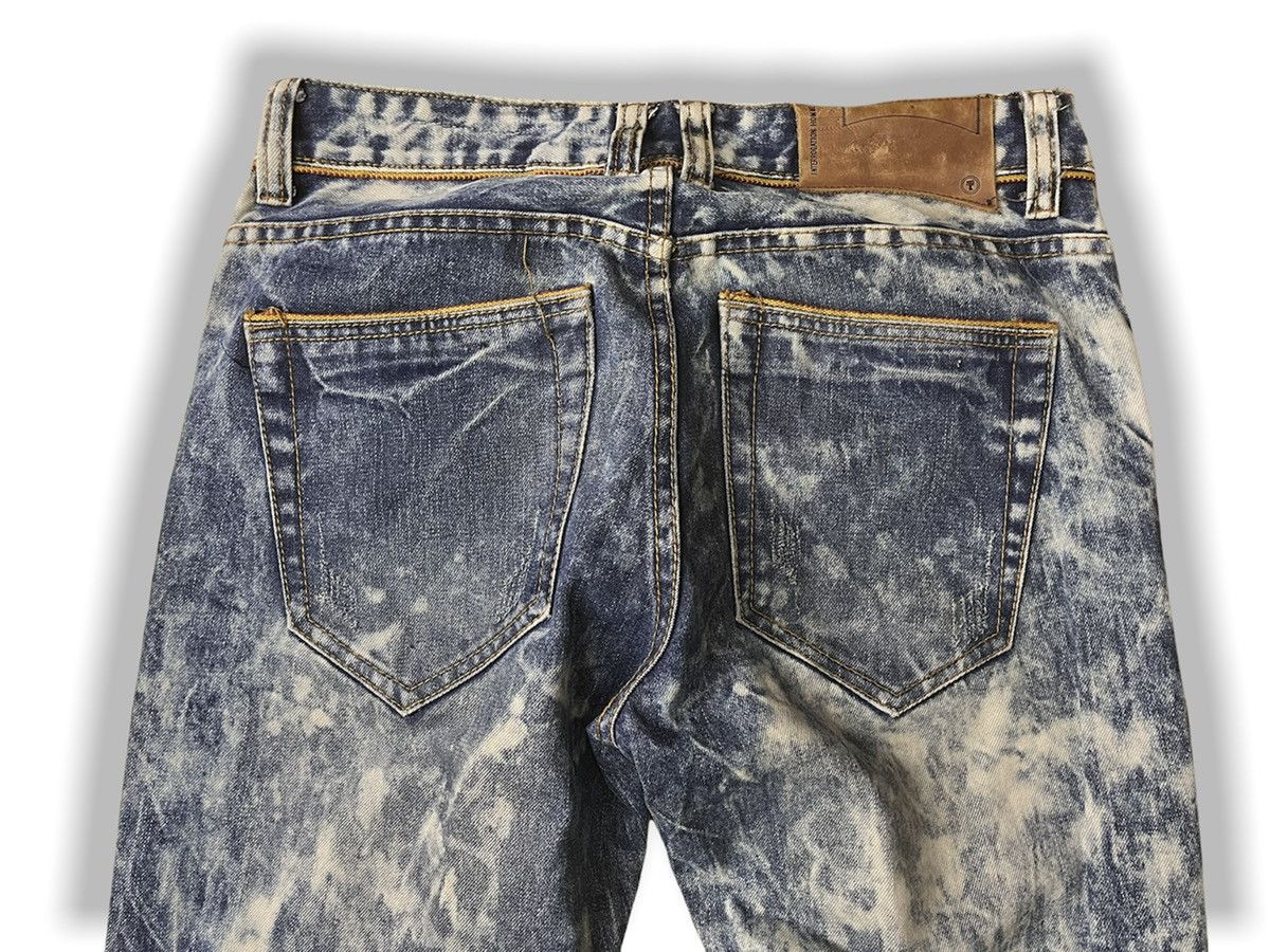 Bleach × Vintage INTERROGATION BLEACH DENIM JEANS AVANT GARDE Size US 32 / EU 48 - 11 Thumbnail