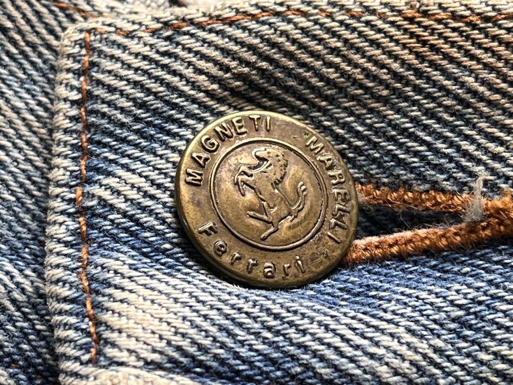 Ferrari × Vintage F1 RACING FERRARI MAGNETI MARELLI DENIM JEANS Size US 30 / EU 46 - 7 Thumbnail