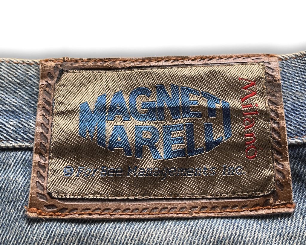 Ferrari × Vintage F1 RACING FERRARI MAGNETI MARELLI DENIM JEANS Size US 30 / EU 46 - 12 Thumbnail