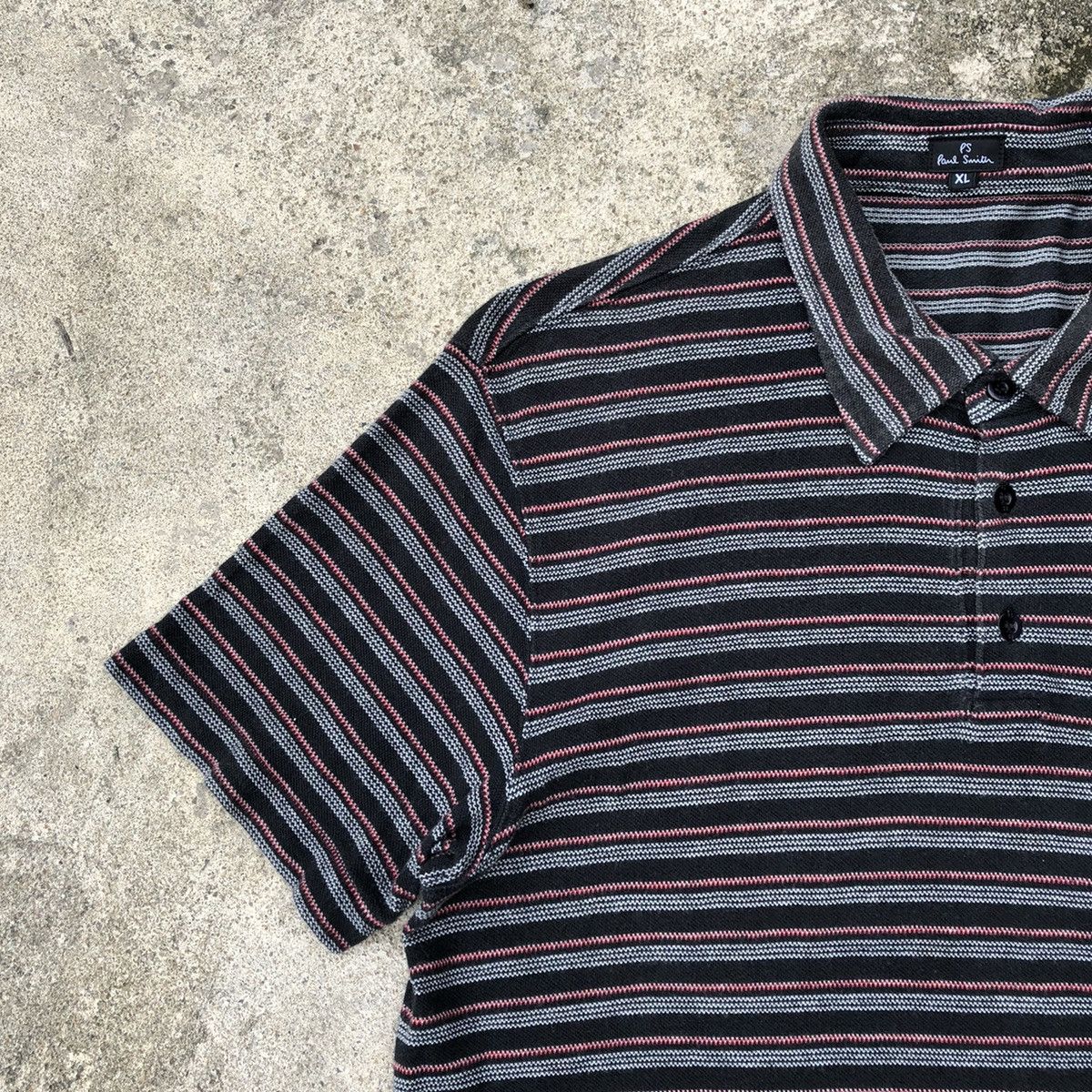 Designer × Paul Smith × Vintage Rare Vintage Paul Smith Single Pocket Stripes Polo Shirts Size US S / EU 44-46 / 1 - 5 Thumbnail