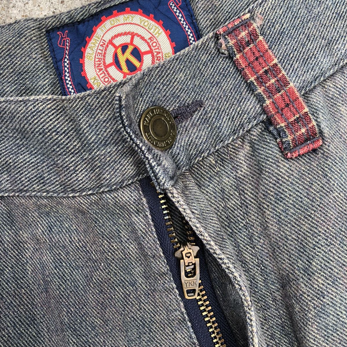 Designer × Karl Helmut × Vintage Karl Helmut Bushpants Styles Patchwork Spellout Denim Jeans Size US 30 / EU 46 - 15 Thumbnail