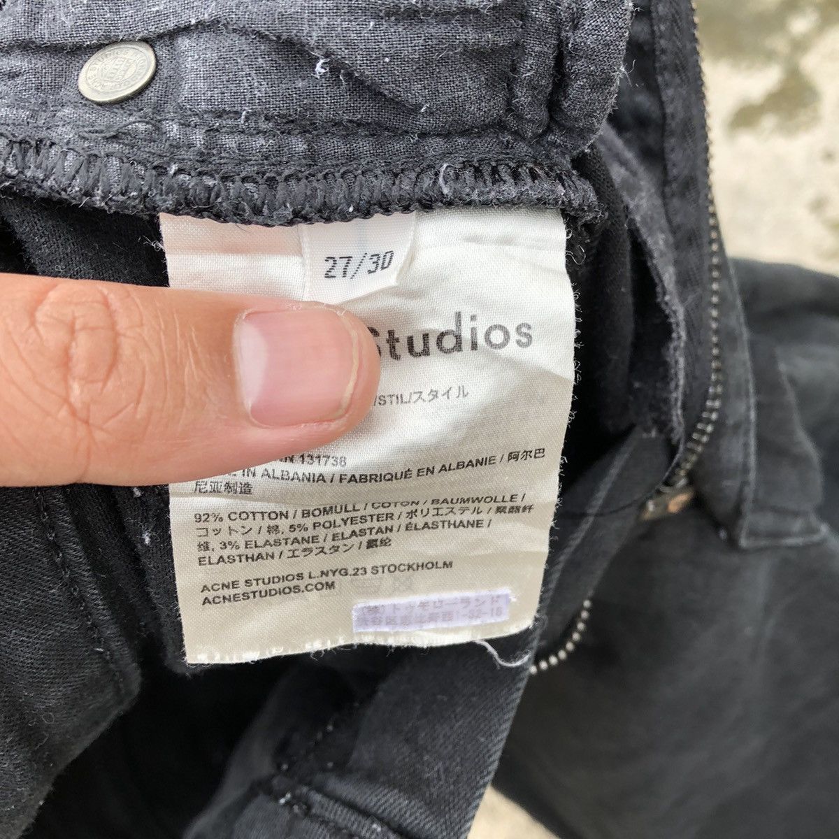 Acne Studios × Japanese Brand × Vintage Rare Vintage ACNE STUDIOS Women Skinny Slim Fit Jeans Size 26" / US 2 / IT 38 - 10 Thumbnail