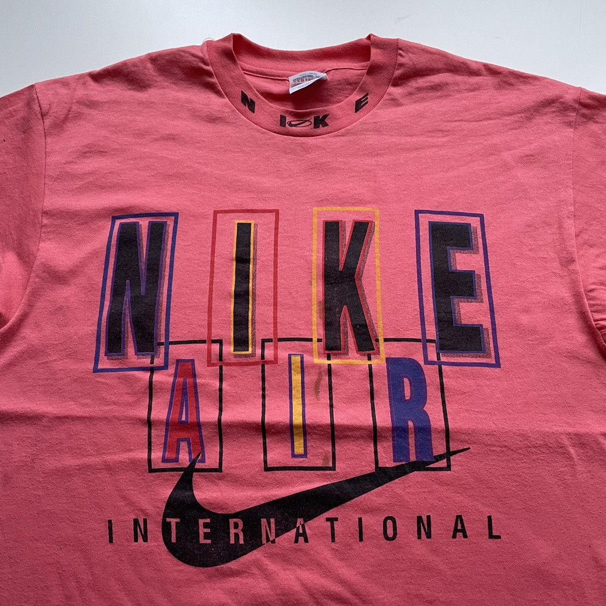 Nike Vintage 90s Nike Air Swoosh Bootleg T Shirt Large Rare Size US L / EU 52-54 / 3 - 2 Thumbnail