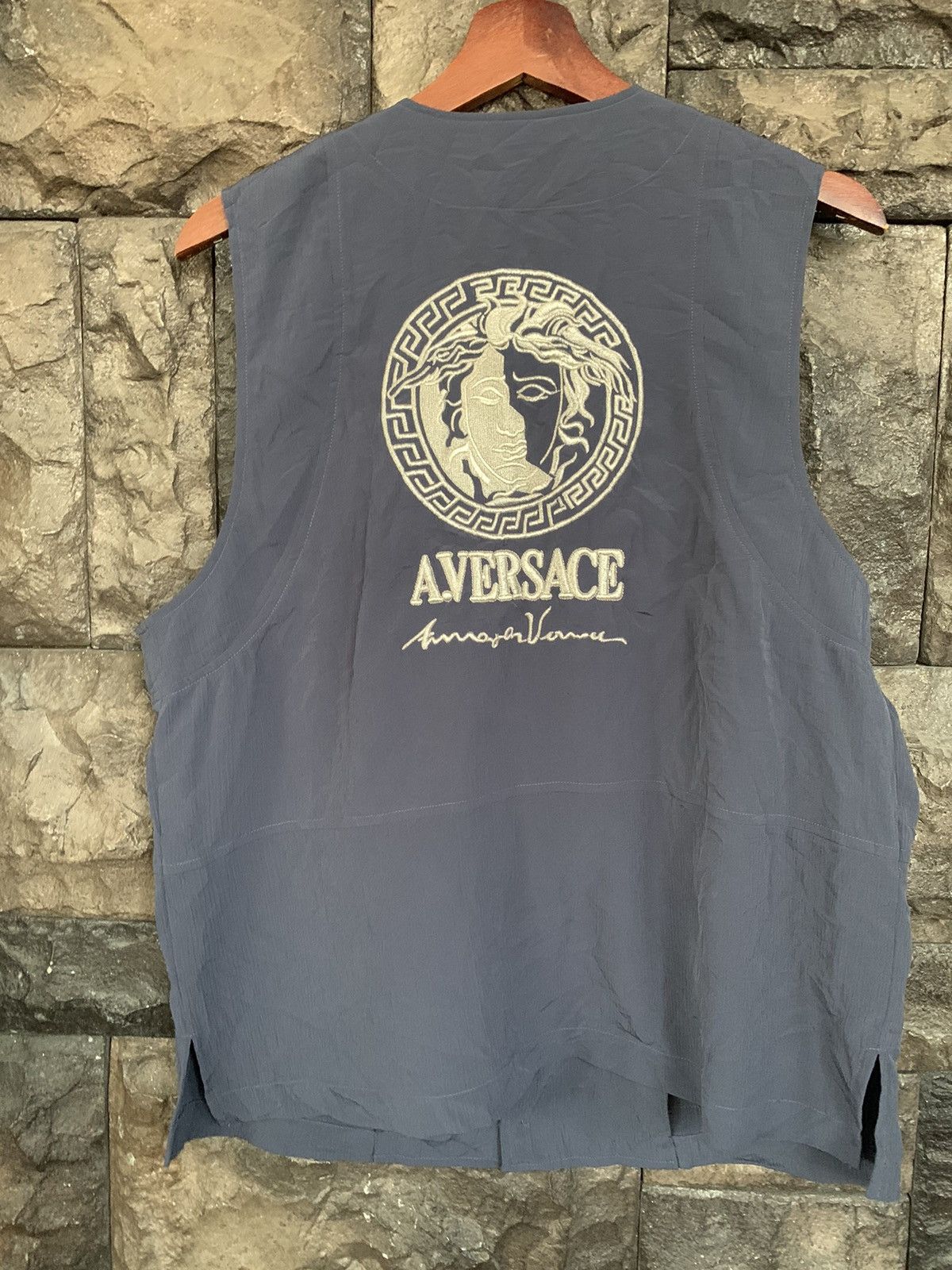 Vintage Alfredo Versace Medusa Vest - Technical View