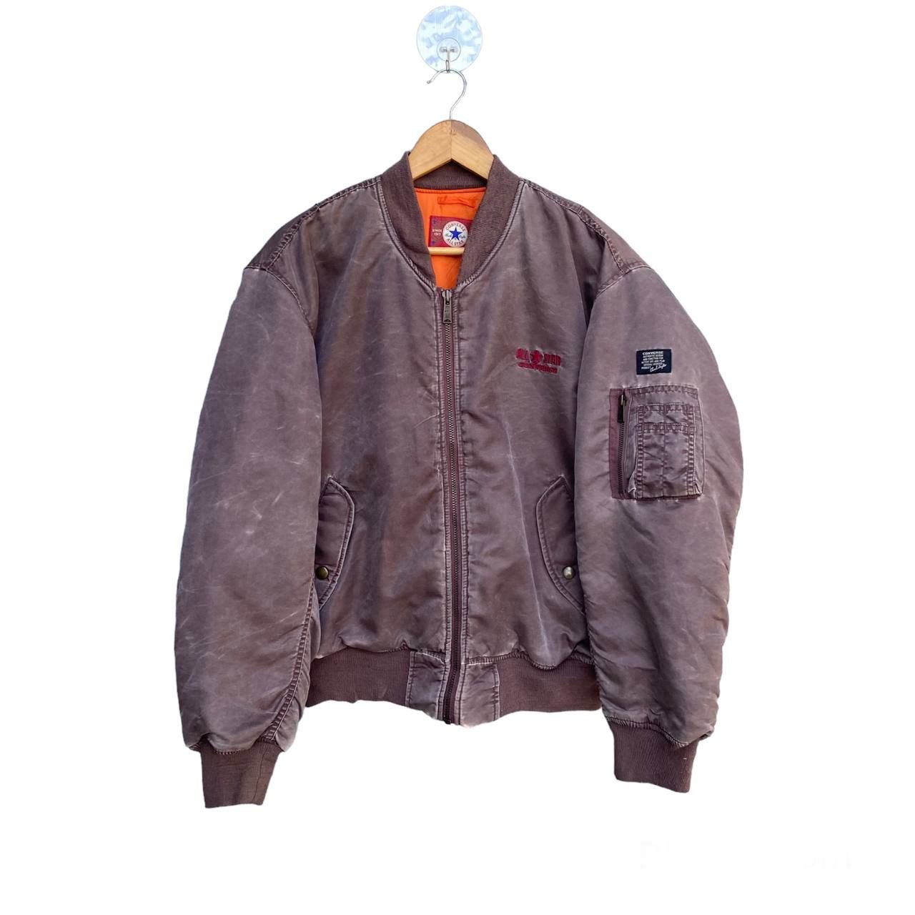 Vintage RARE Vintage Converse bomber jacket sun faded Size US M / EU 48-50 / 2 - 2 Thumbnail
