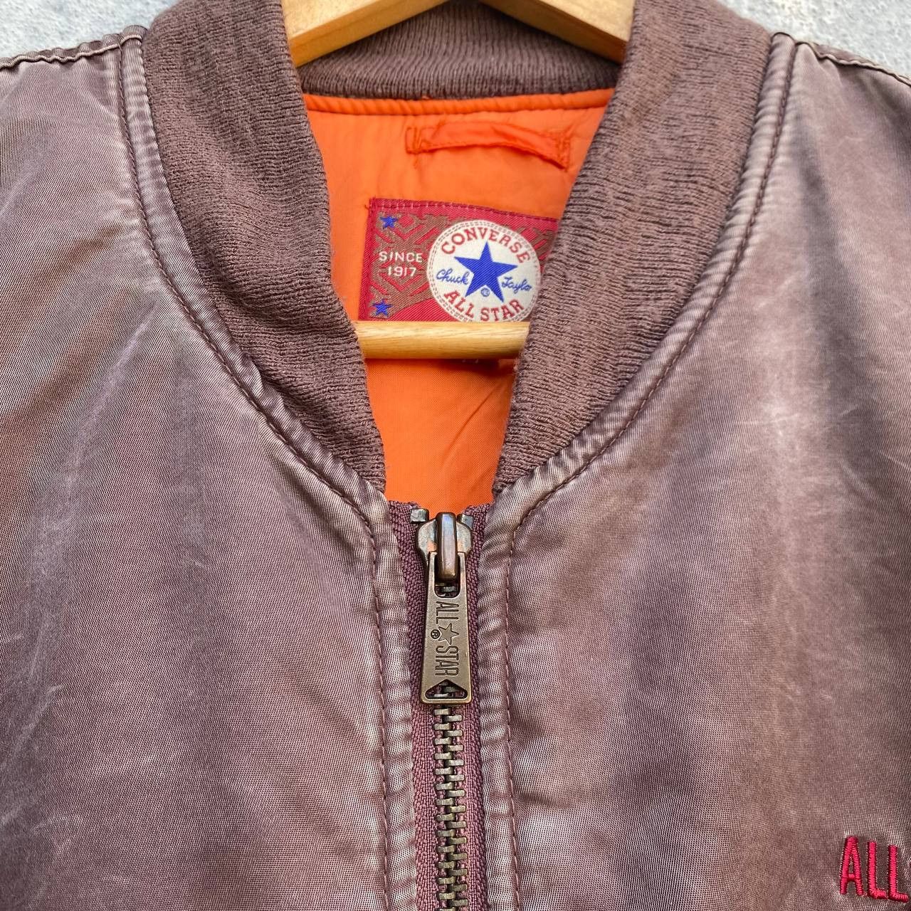 Vintage RARE Vintage Converse bomber jacket sun faded Size US M / EU 48-50 / 2 - 4 Thumbnail
