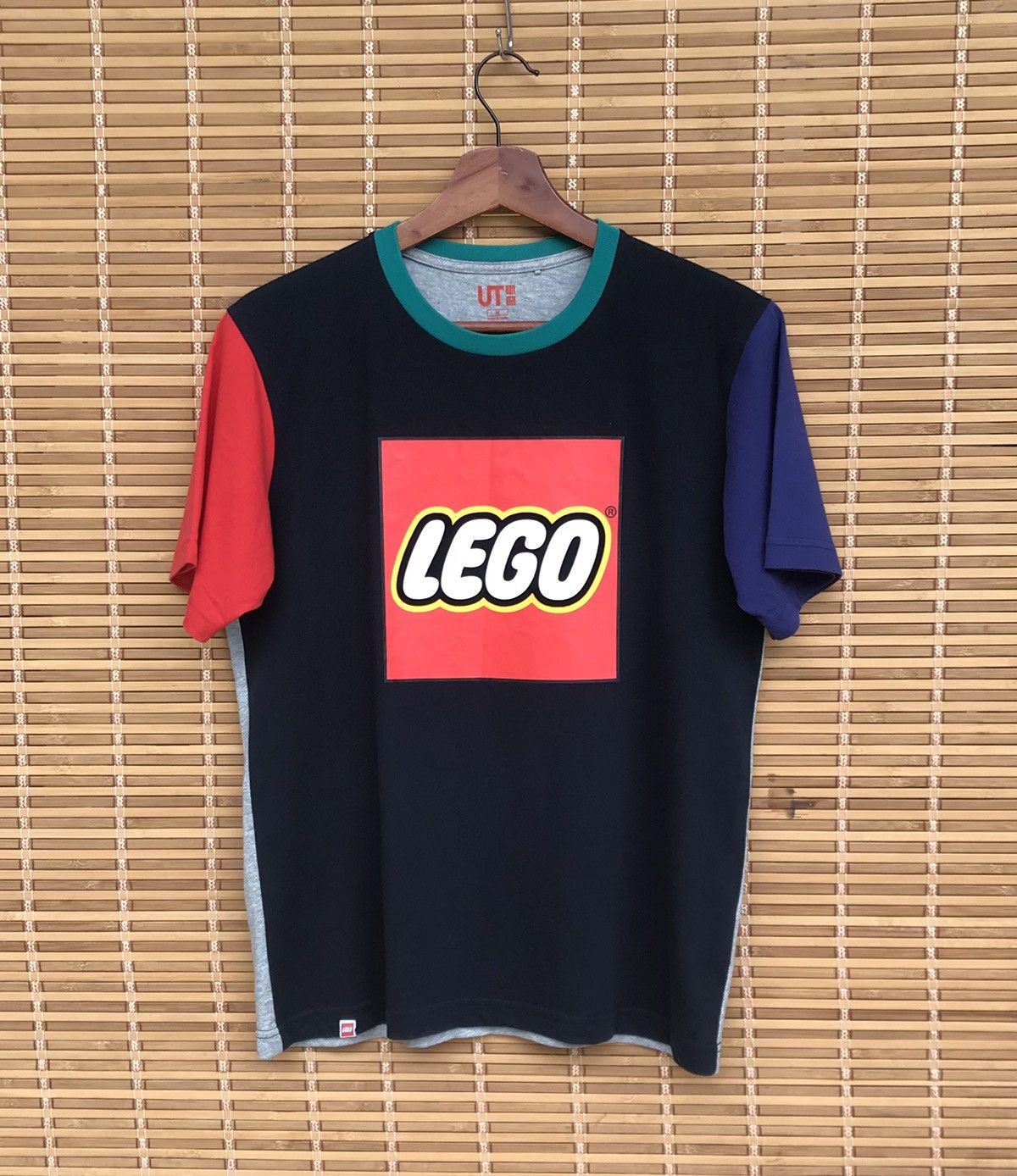 image of Anima x Lego Box Multicolor Tones Big Logo Tshirt, Men's (Size Medium)