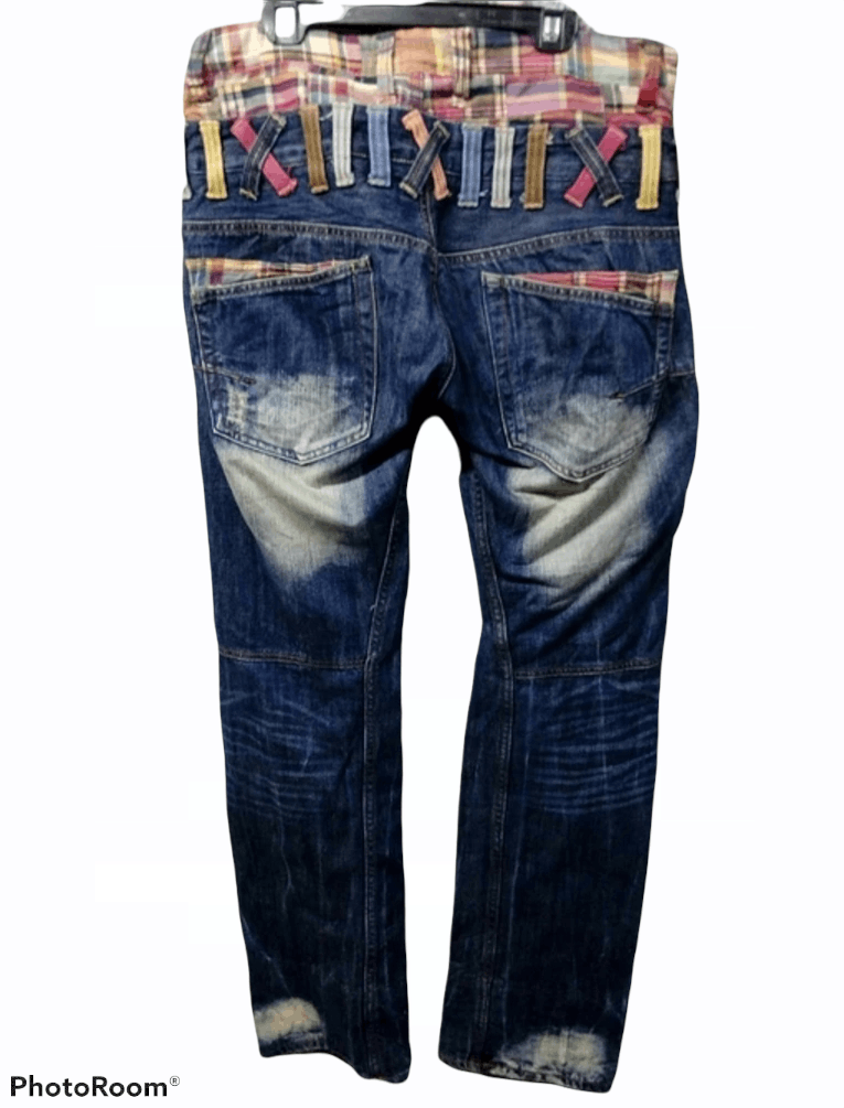 Japanese Brand Dominate Checked Patched Double Waist LIKE Kapital Size US 32 / EU 48 - 4 Thumbnail