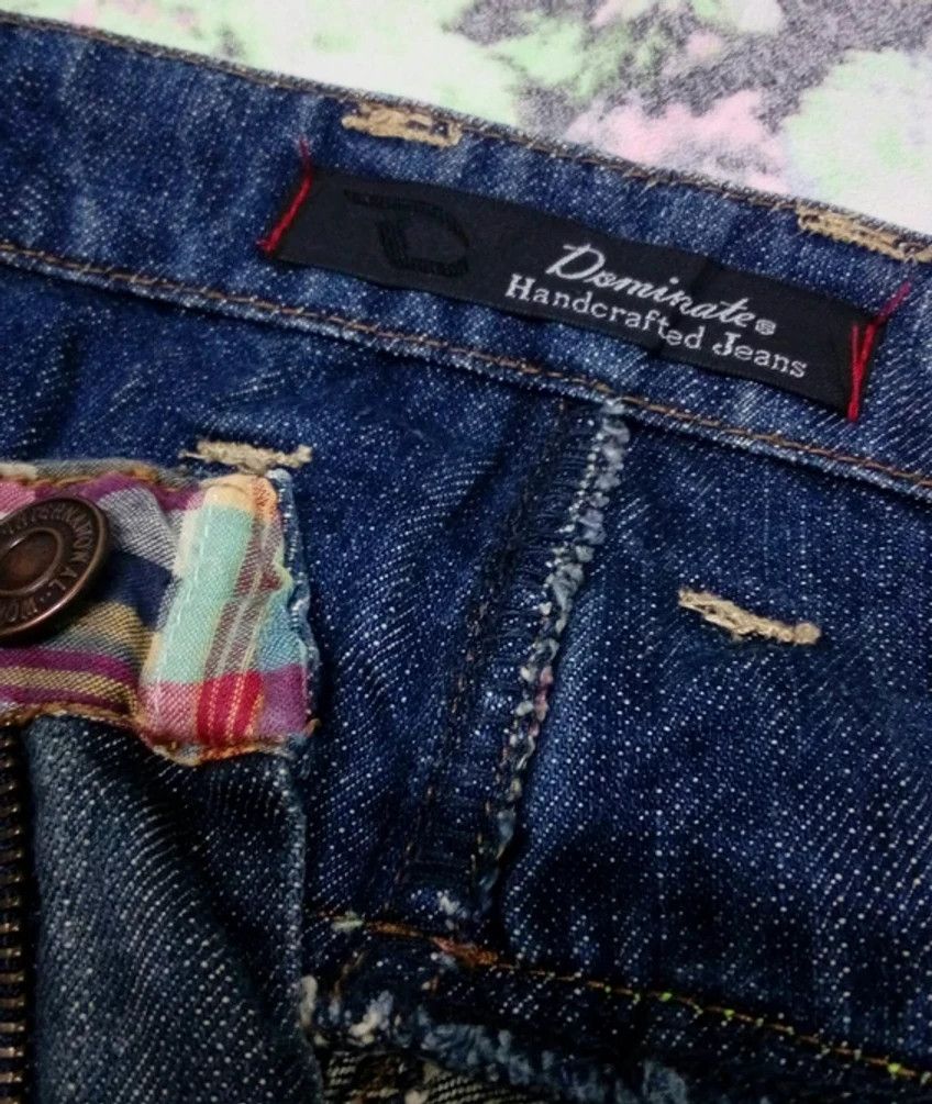 Japanese Brand Dominate Checked Patched Double Waist LIKE Kapital Size US 32 / EU 48 - 7 Thumbnail