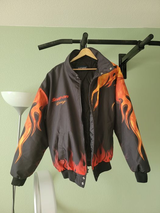 Vintage Rare Vintage Snap On Racing Flame Jacket | Grailed