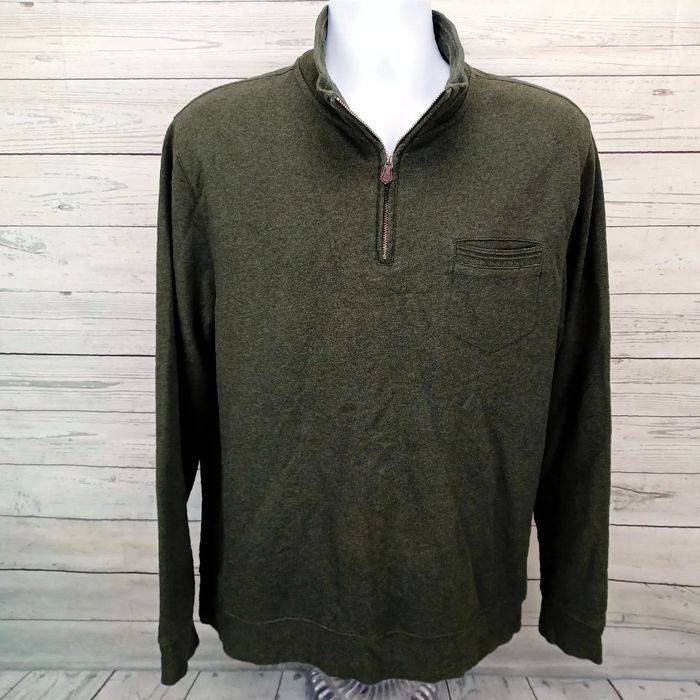 Brooks Brothers Brooks Brothers Green 1/4 Zip Pullover Sweater L | Grailed