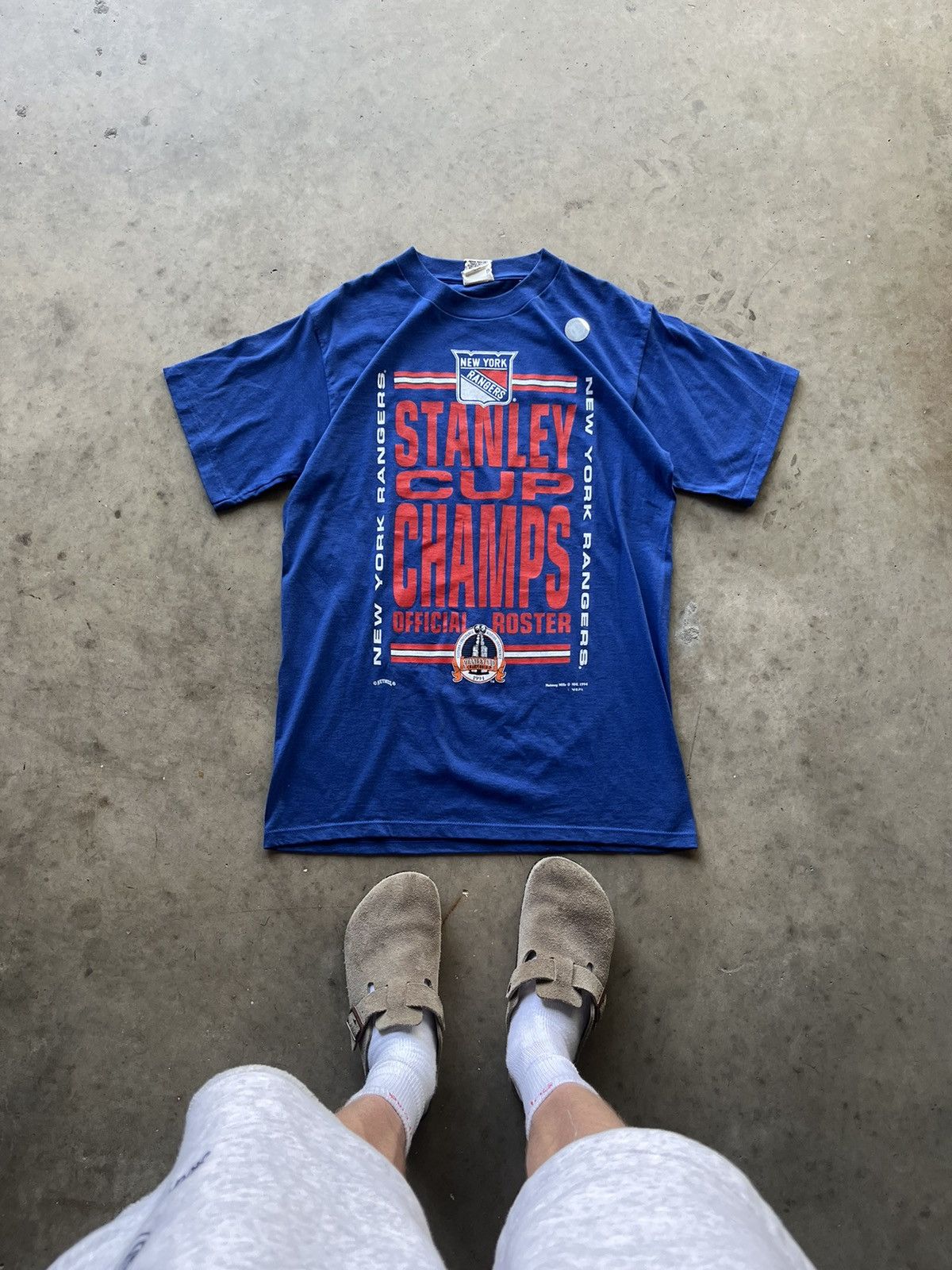 Vintage 1994 New York Rangers Stanley Cup Champs Tee