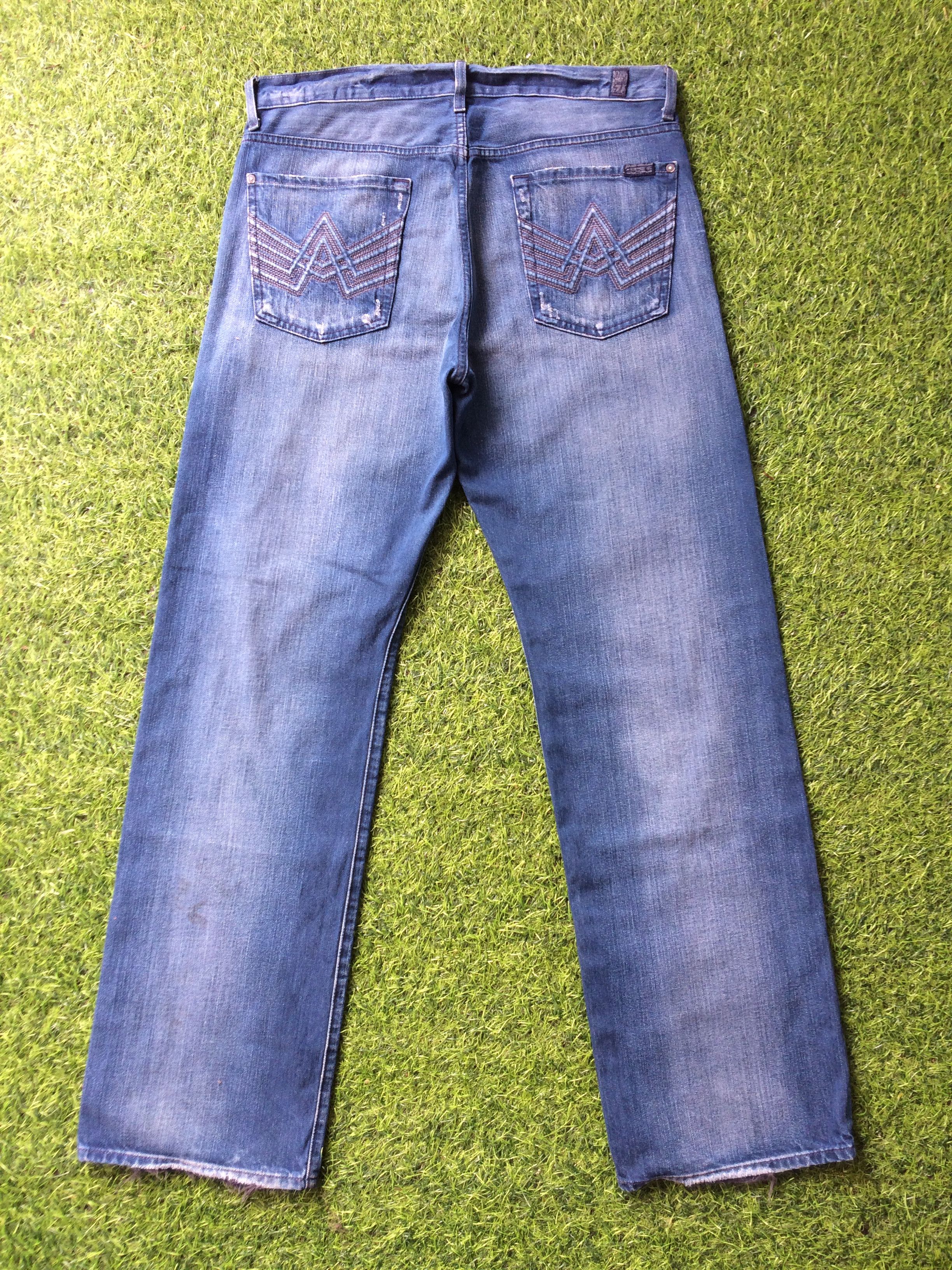 7 For All Mankind × Designer × Jean 7 For All Mankind Relaxed Straight Jeans A Pocket #B-968 Size US 34 / EU 50 - 4 Thumbnail
