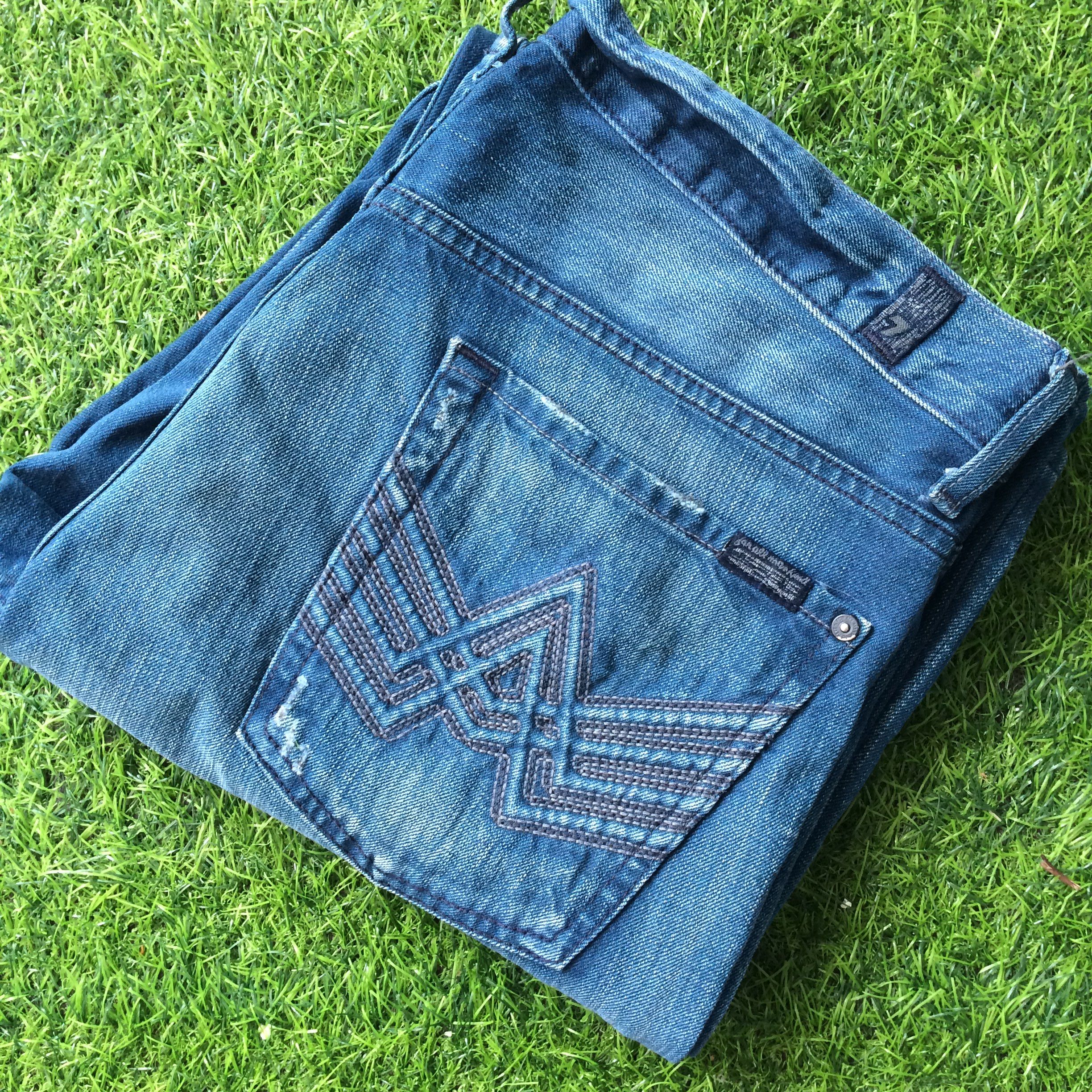 7 For All Mankind × Designer × Jean 7 For All Mankind Relaxed Straight Jeans A Pocket #B-968 Size US 34 / EU 50 - 9 Thumbnail