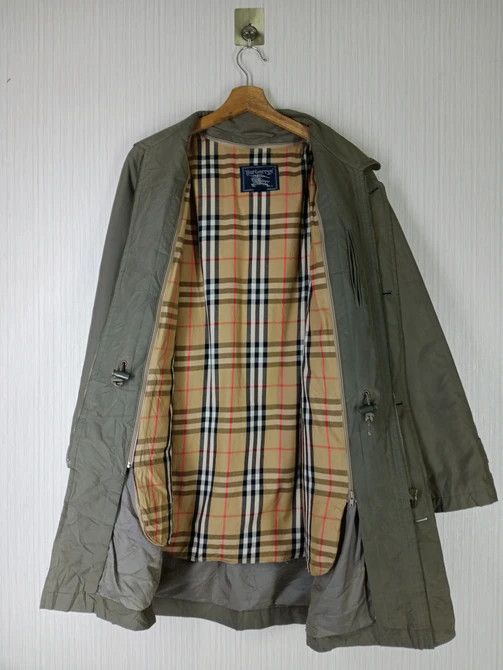 Burberry RARE VINTAGE 90S BURBERRY NOVA CHECK TRANCH COAT Size US L / EU 52-54 / 3 - 1 Thumbnail