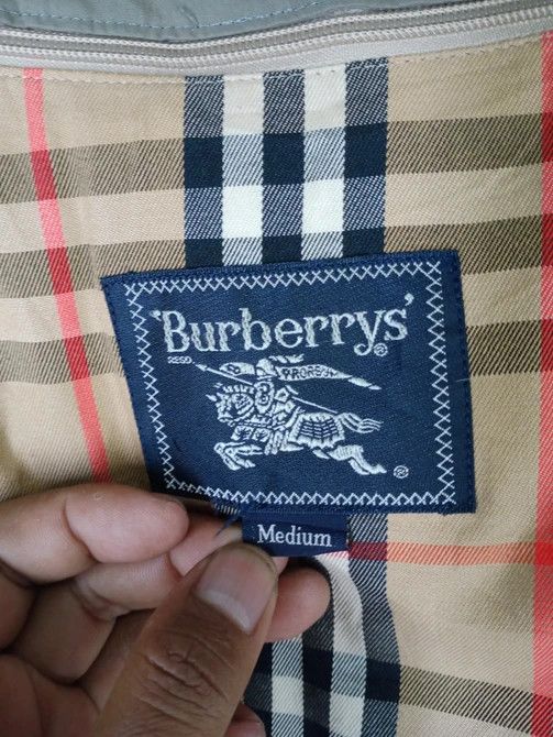 Burberry RARE VINTAGE 90S BURBERRY NOVA CHECK TRANCH COAT Size US L / EU 52-54 / 3 - 9 Thumbnail