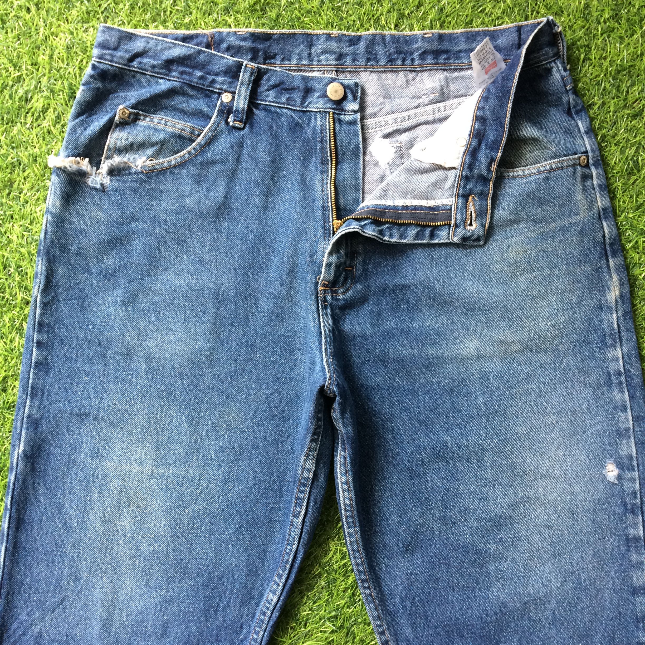 Other Vintage Faded Relaxed Fit Jeans #B-805 Size US 35 - 3 Thumbnail