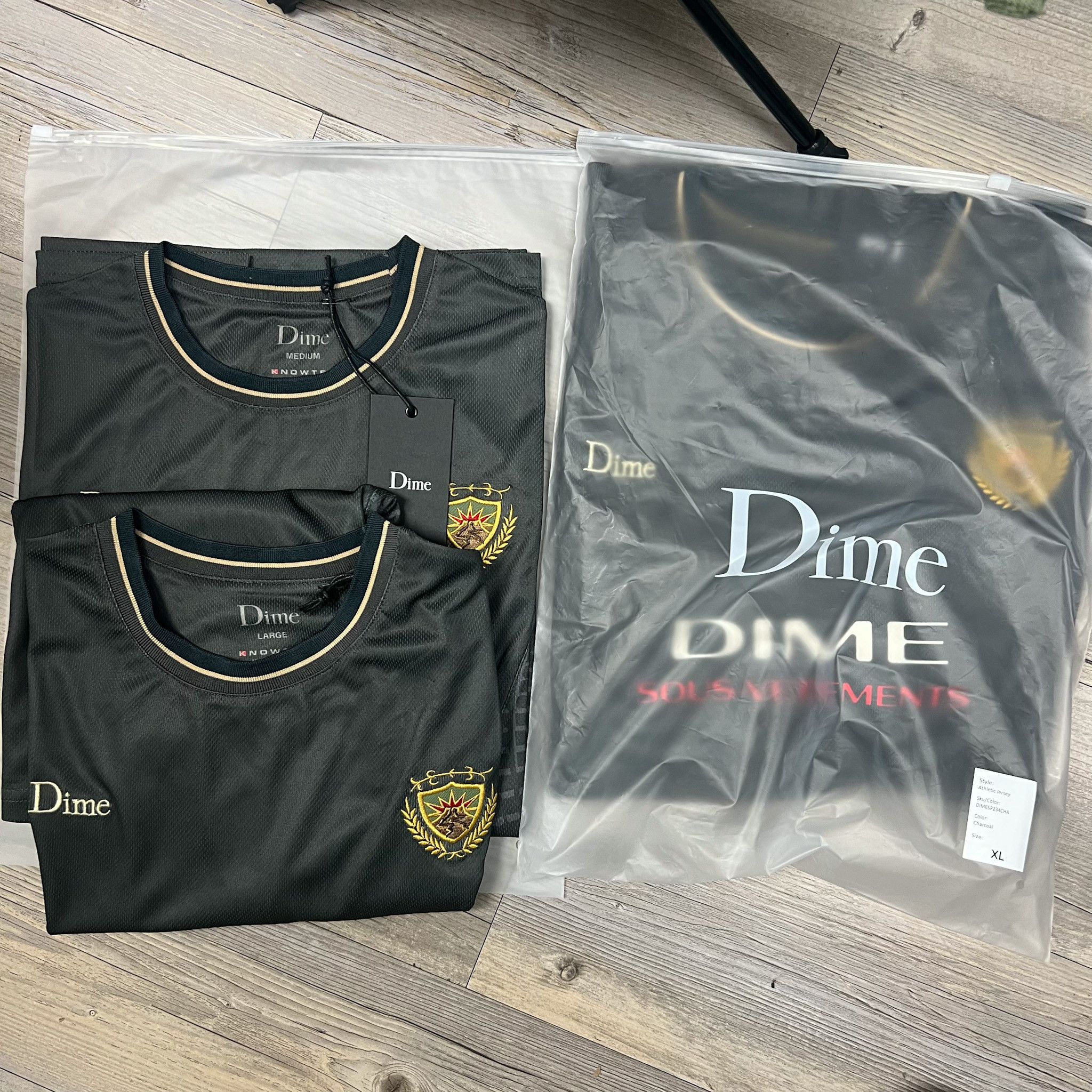 Dime × Soccer Jersey × Streetwear Dime Athletic Jersey Charcoal • M |  Grailed