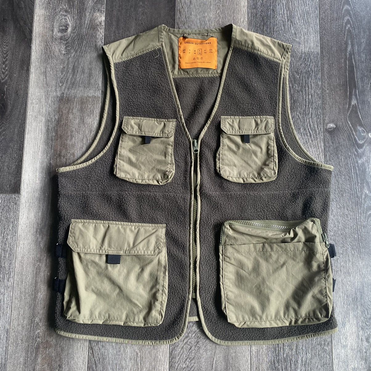 Urban Outfitters Vintage Urban Outfitters UO Utility Military Zip Up Vest Size US L / EU 52-54 / 3 - 1 Thumbnail