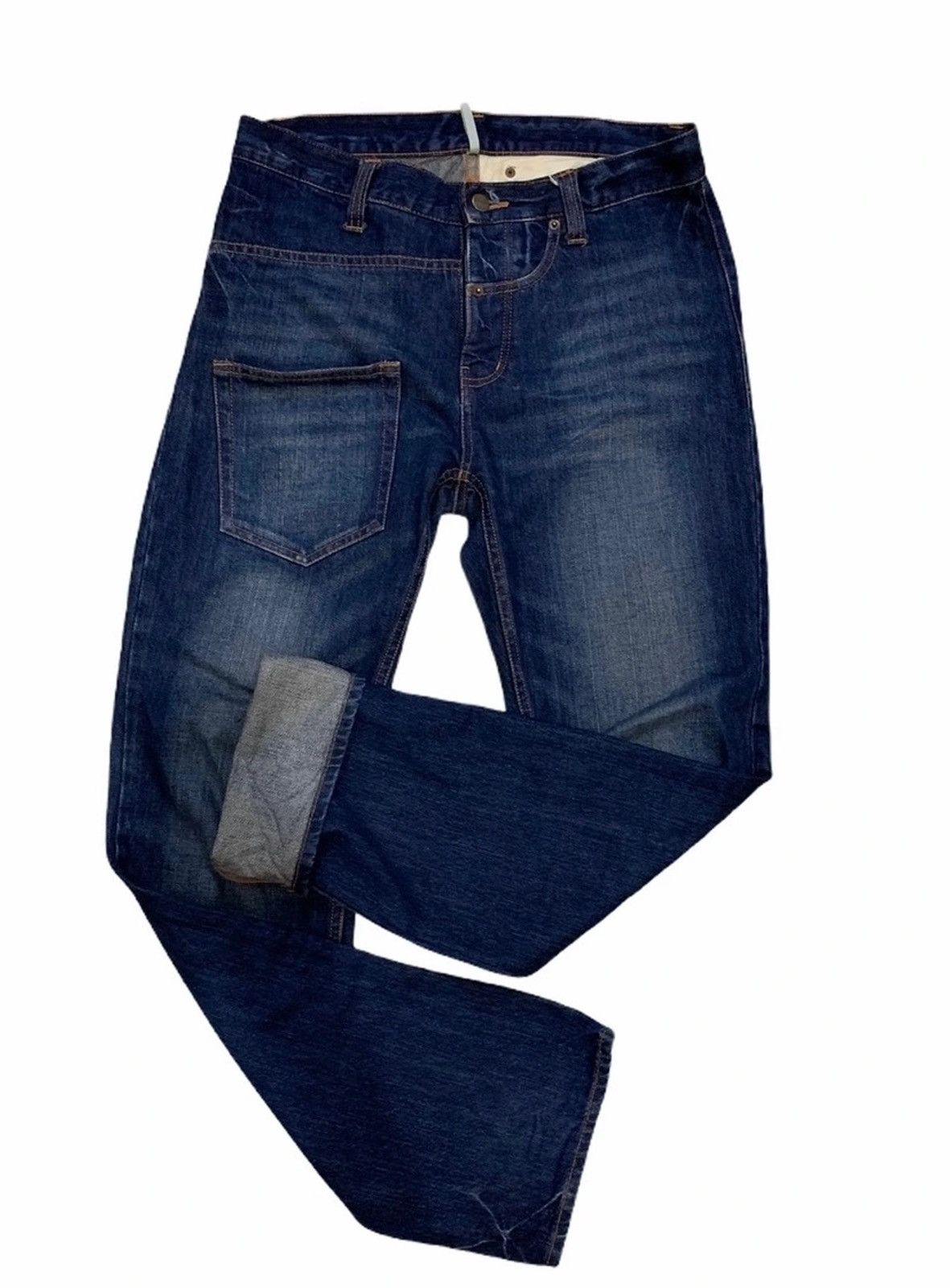 Japanese Brand × Vintage Rare design custom pocket jeans by Royale blue Size US 34 / EU 50 - 1 Thumbnail