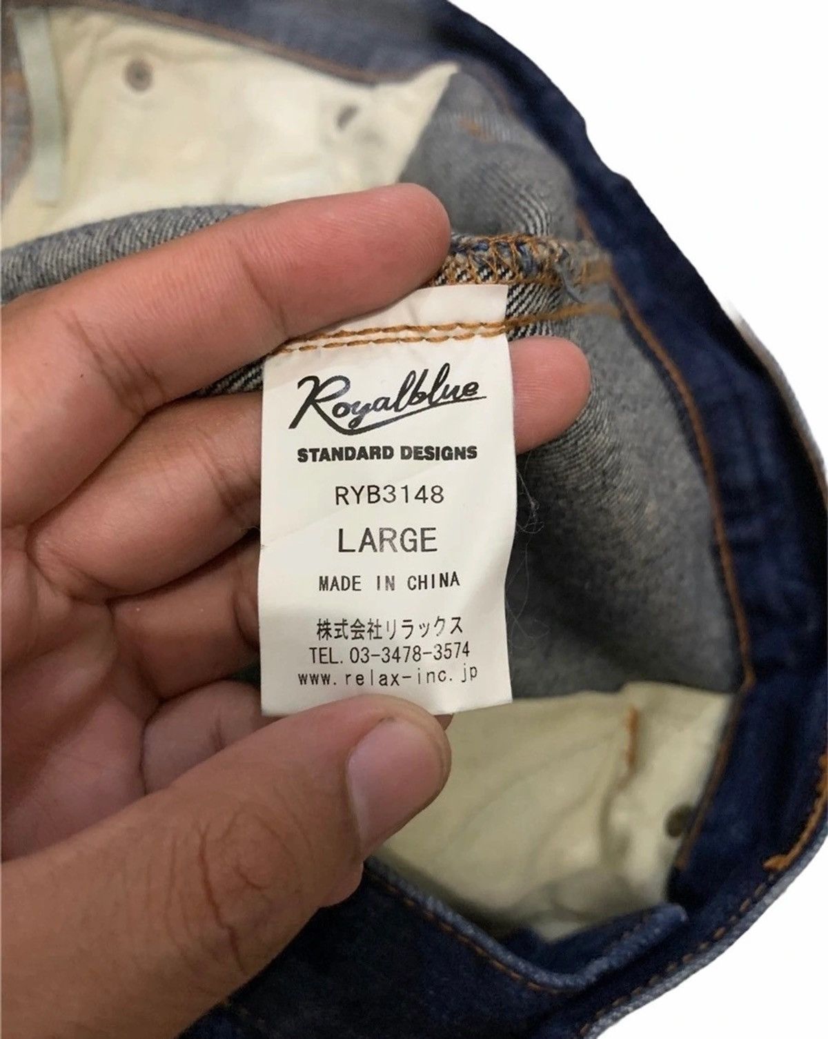 Japanese Brand × Vintage Rare design custom pocket jeans by Royale blue Size US 34 / EU 50 - 9 Thumbnail