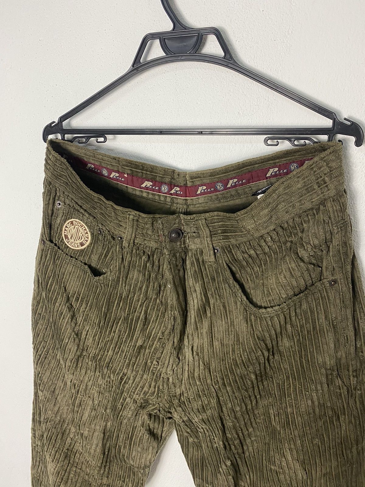 Marc Buchanan Vintage Corduroy Pelle Pelle Size US 34 / EU 50 - 4 Thumbnail
