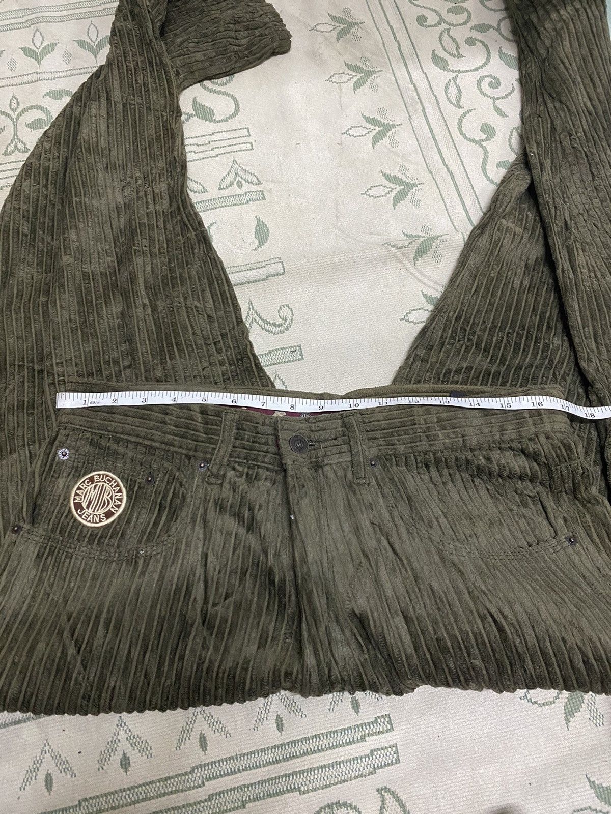 Marc Buchanan Vintage Corduroy Pelle Pelle Size US 34 / EU 50 - 10 Thumbnail