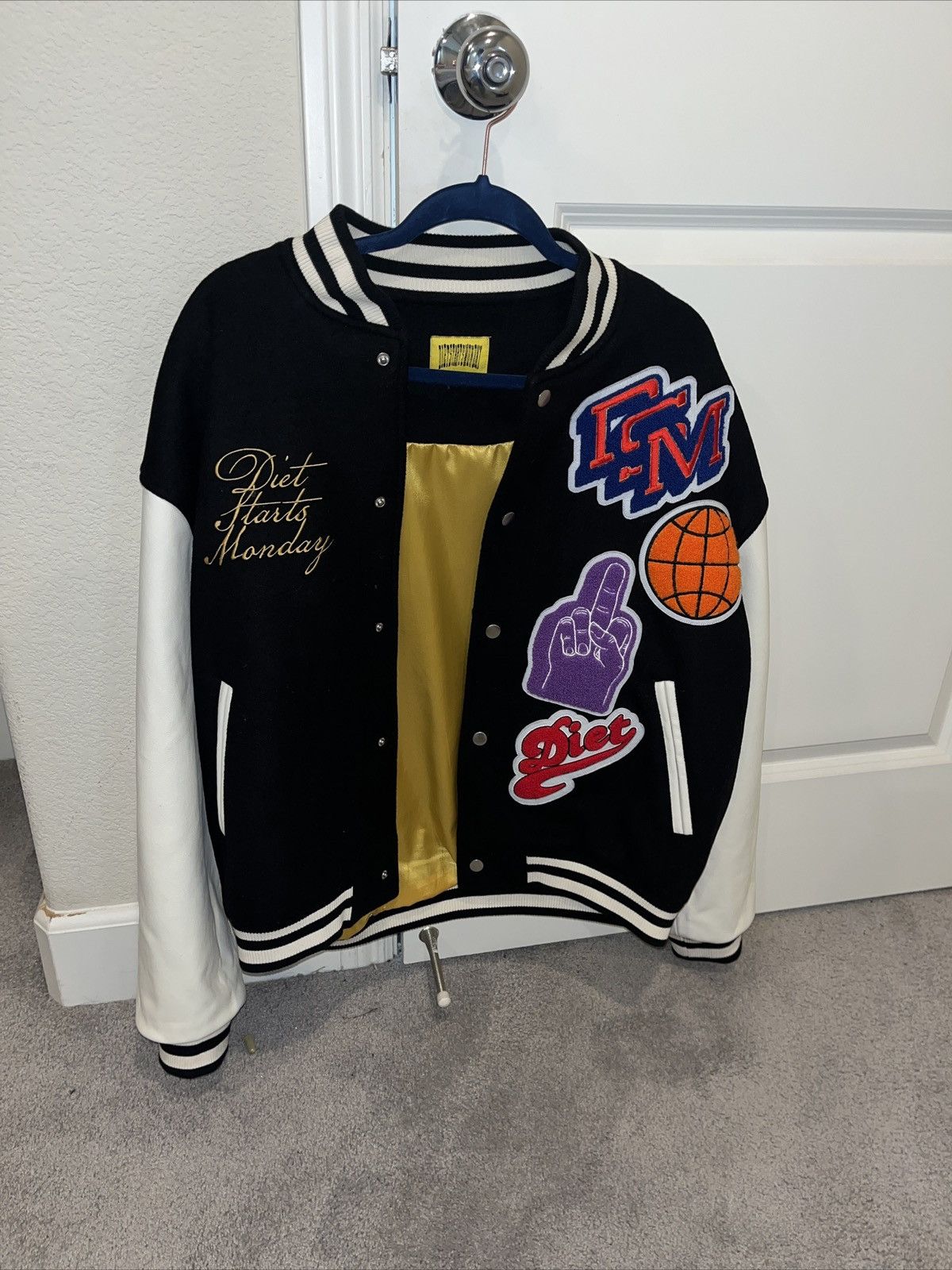 DIET STARTS MONDAY LA Dodgers Bomber Jacket