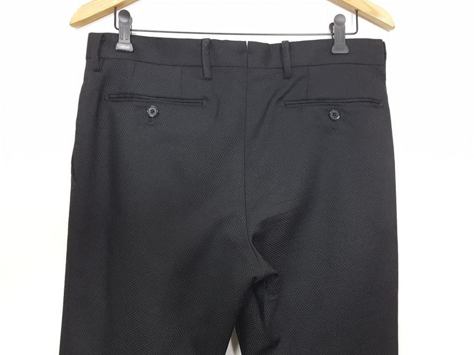 Mackintosh Mackintosh Philosophy Black Slim Fit Polyester Pant Size US 33 - 6 Thumbnail