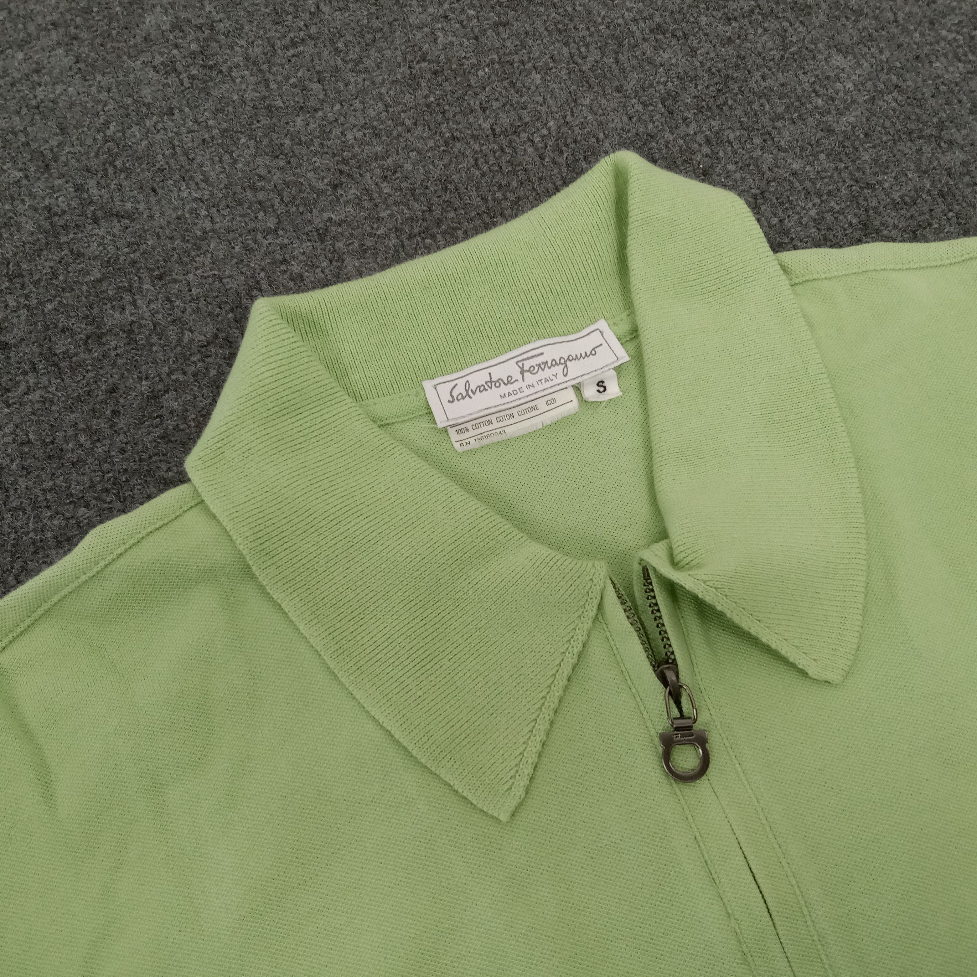 Salvatore Ferragamo × Vintage SALVATORE FERRAGAMO Italian Brand Polo Shirt Size US L / EU 52-54 / 3 - 3 Thumbnail