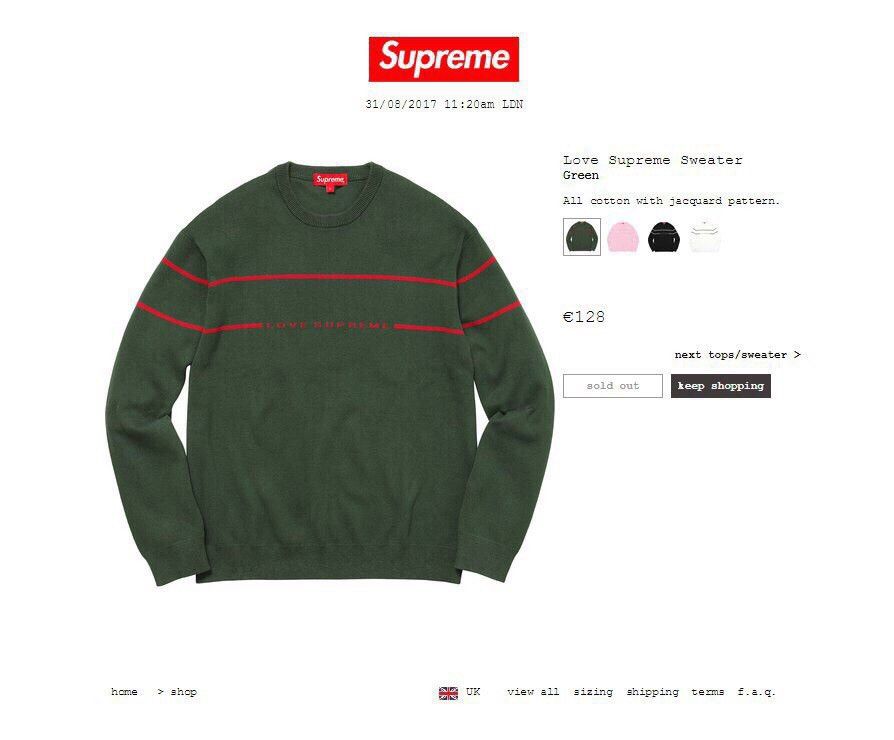 Love supreme sweater online