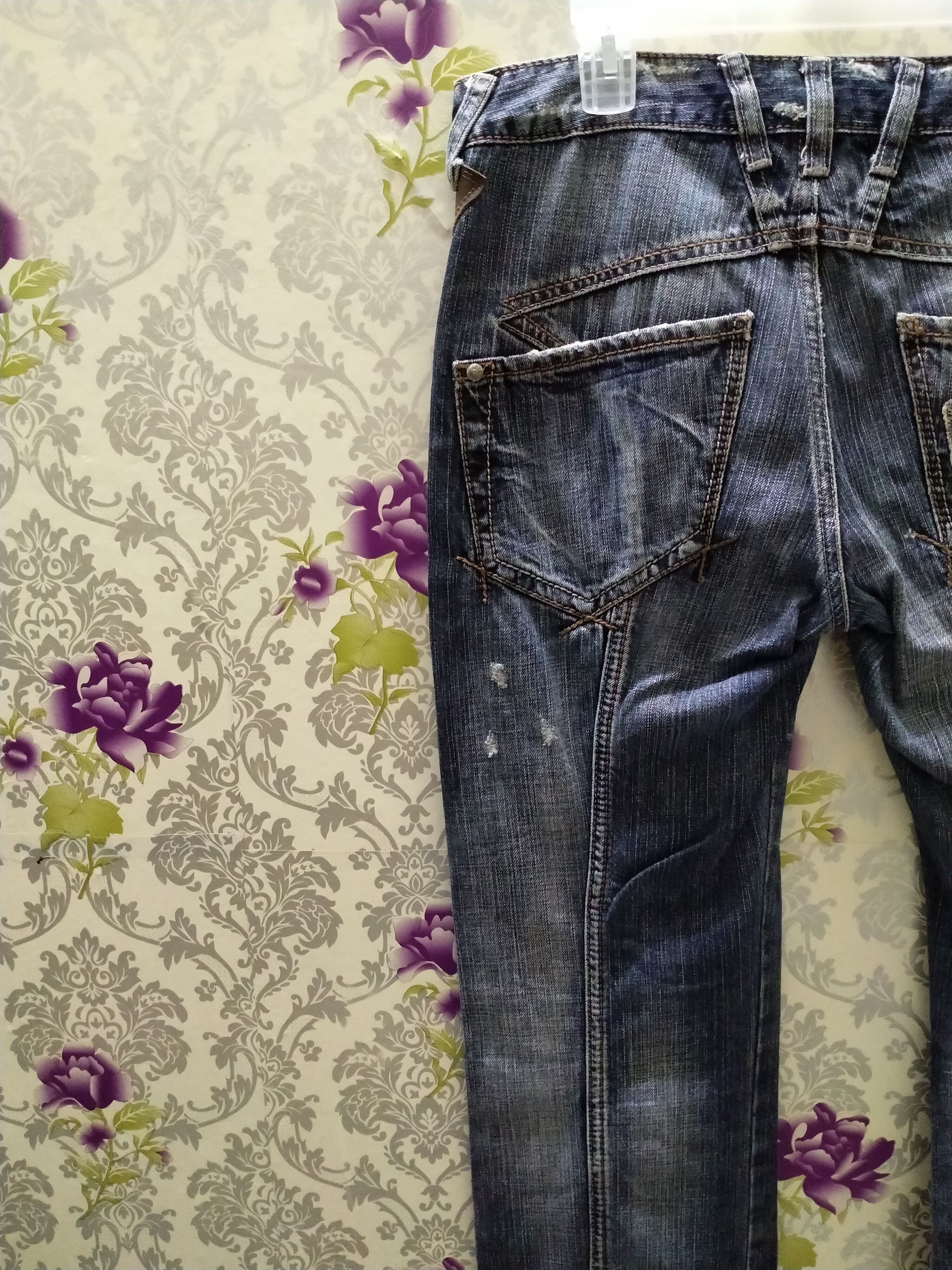 Issey Miyake MFG JEANS DE LE LOGO BACK Size US 32 / EU 48 - 3 Thumbnail