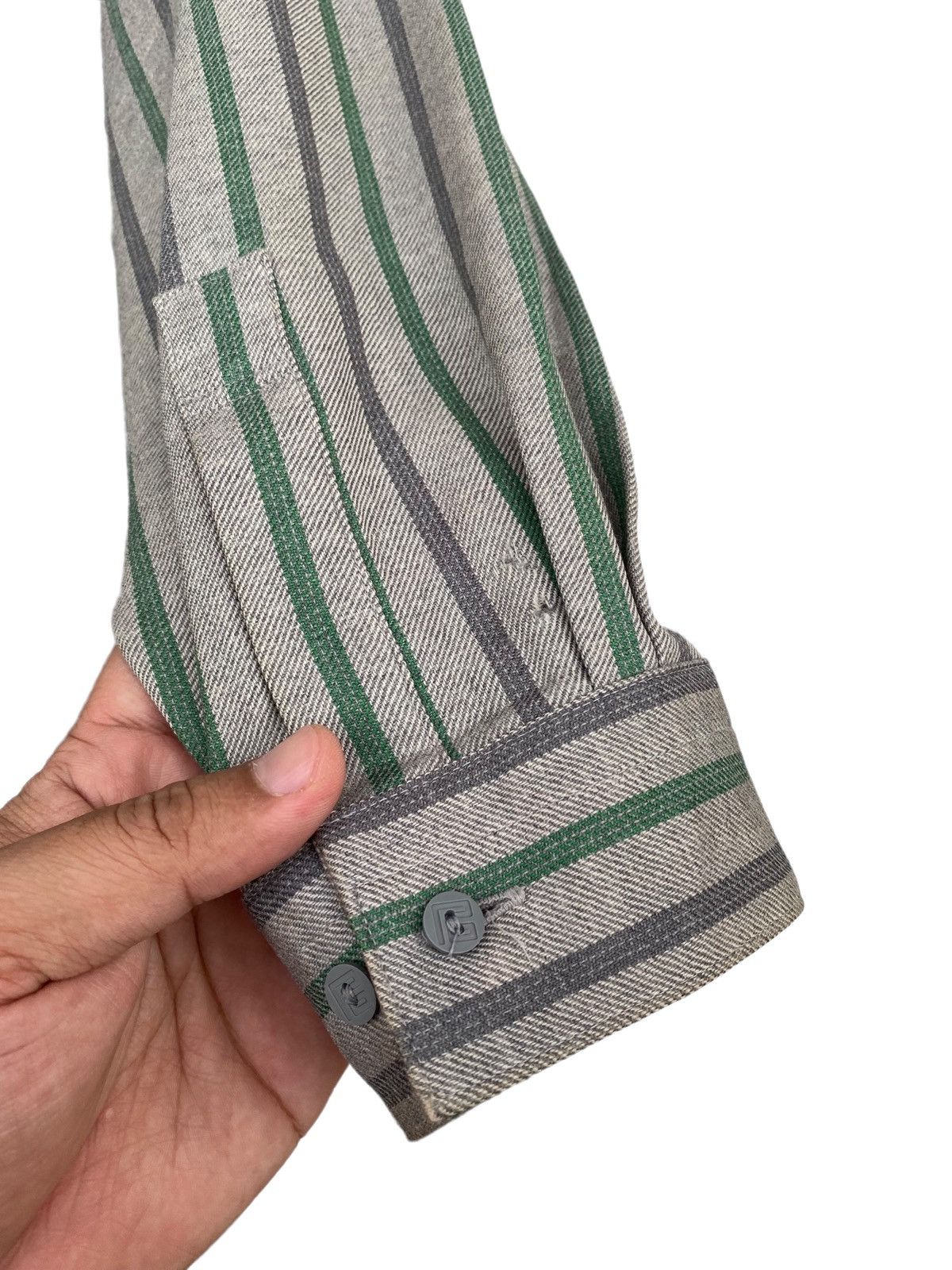 Japanese Brand × Pierre Balmain Pierre Balmain Stripe shirt Size US L / EU 52-54 / 3 - 3 Thumbnail