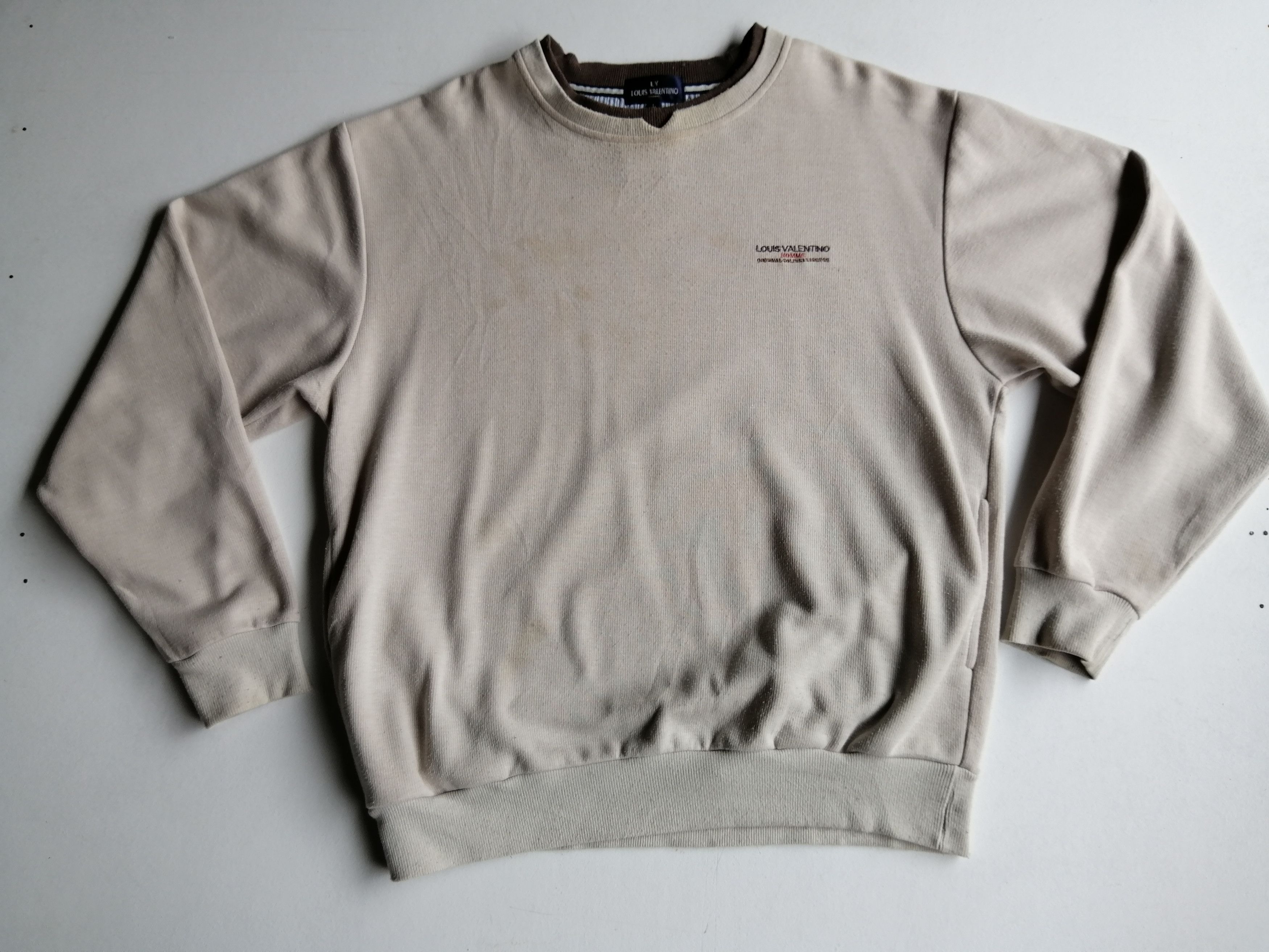 Designer × Vintage Vintage Louis Valentino Homme Sweatshirt Size US L / EU 52-54 / 3 - 1 Thumbnail