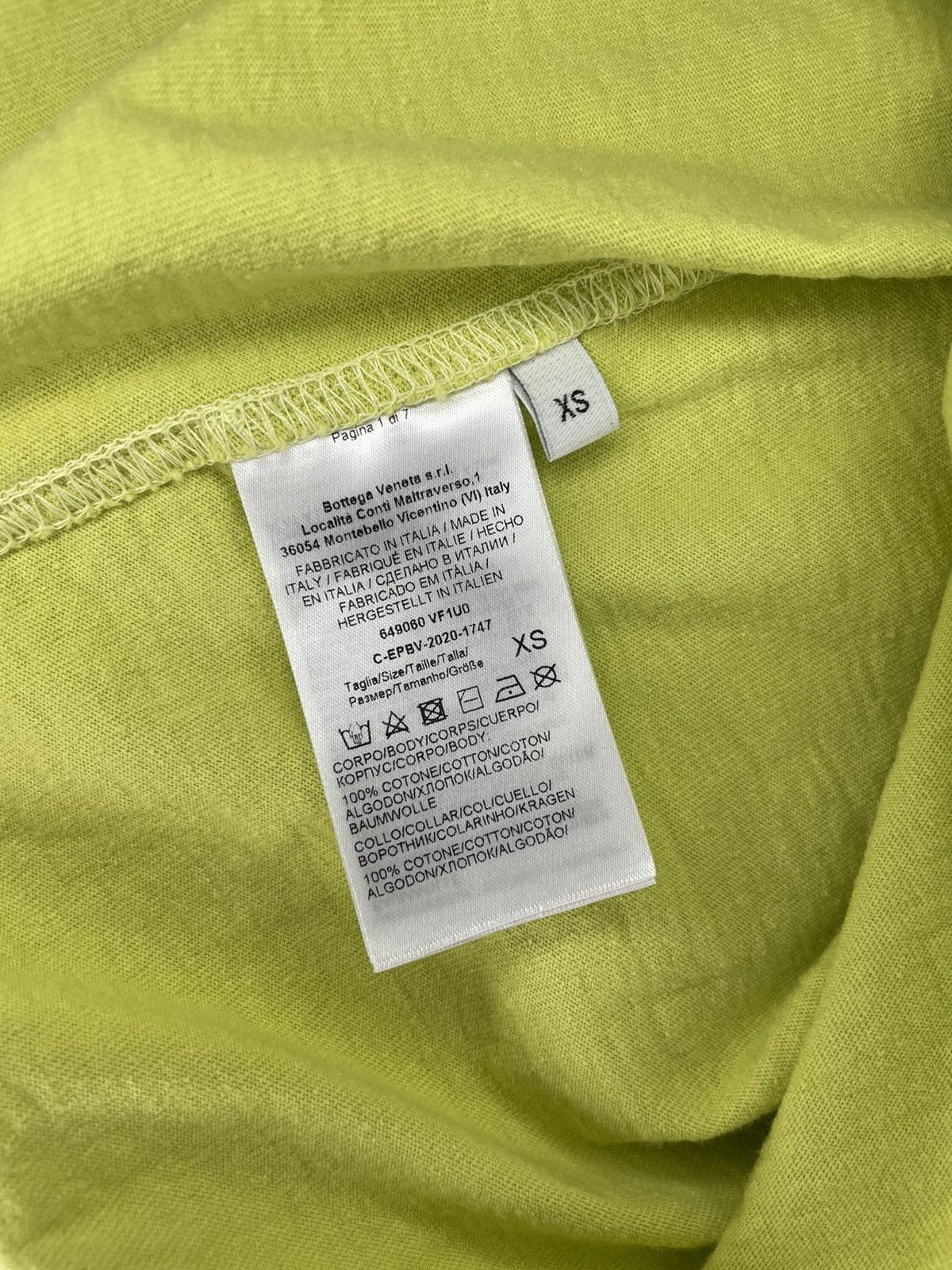 Bottega Veneta Bottega Veneta Cotton T-Shirt Size US XS / EU 42 / 0 - 7 Thumbnail