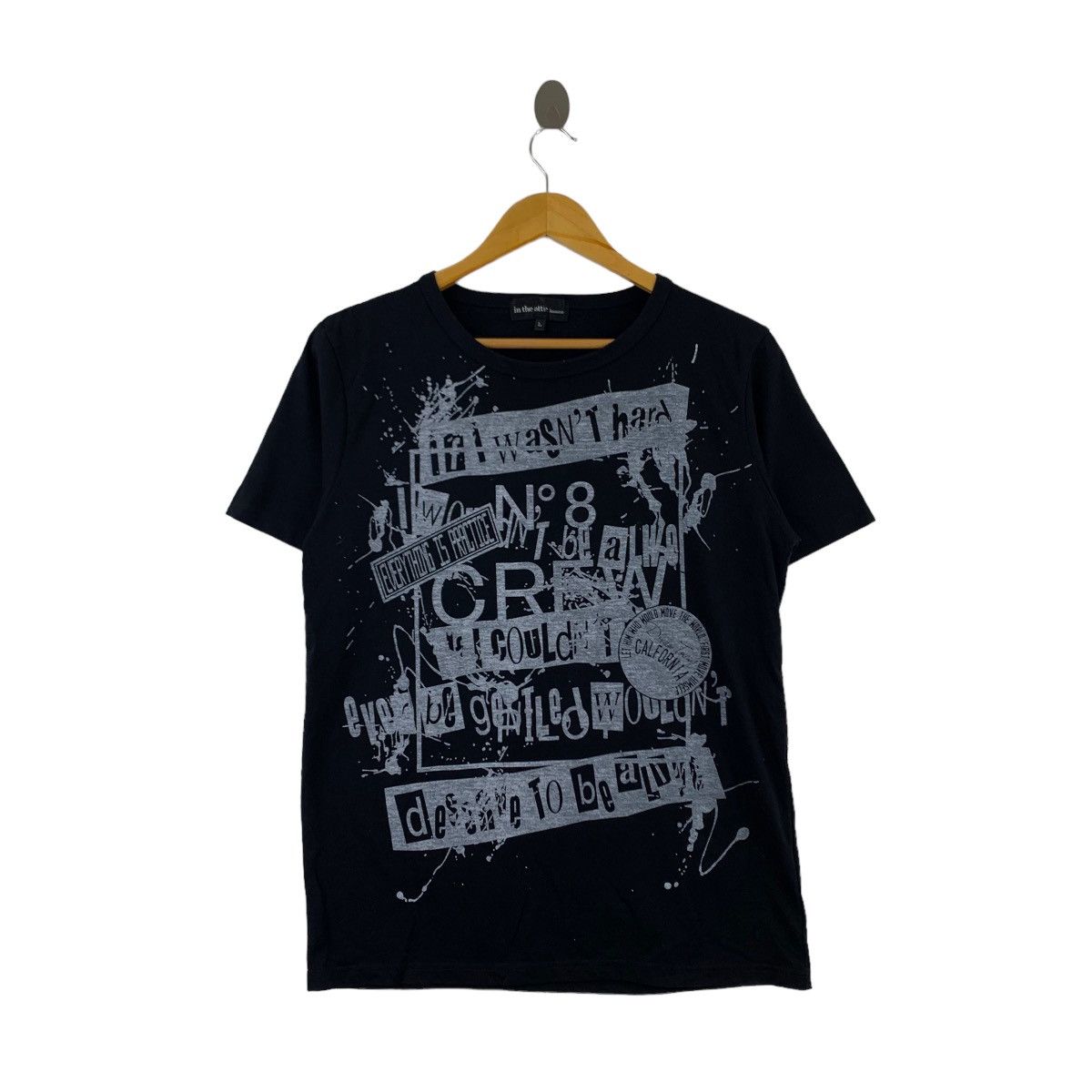 IN THE ATTIC Homme Punk Japan Brand Art Print Black