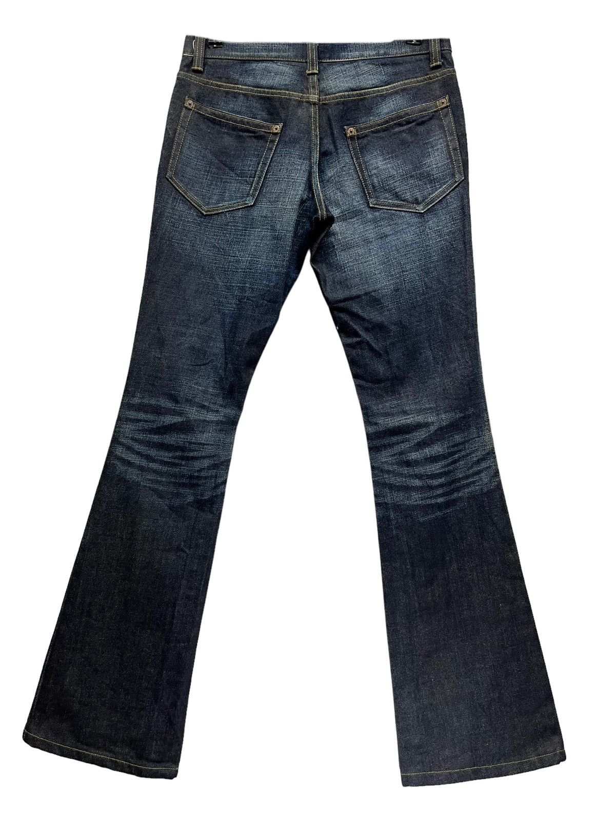 Loveless MODERNLOVERS TORNADO MART Skinny Hourglass Flare Waxed Denim Size 28" / US 6 / IT 42 - 1 Thumbnail