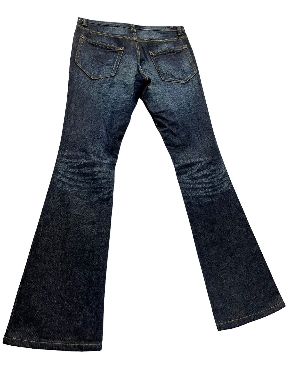 Loveless MODERNLOVERS TORNADO MART Skinny Hourglass Flare Waxed Denim Size 28" / US 6 / IT 42 - 6 Thumbnail