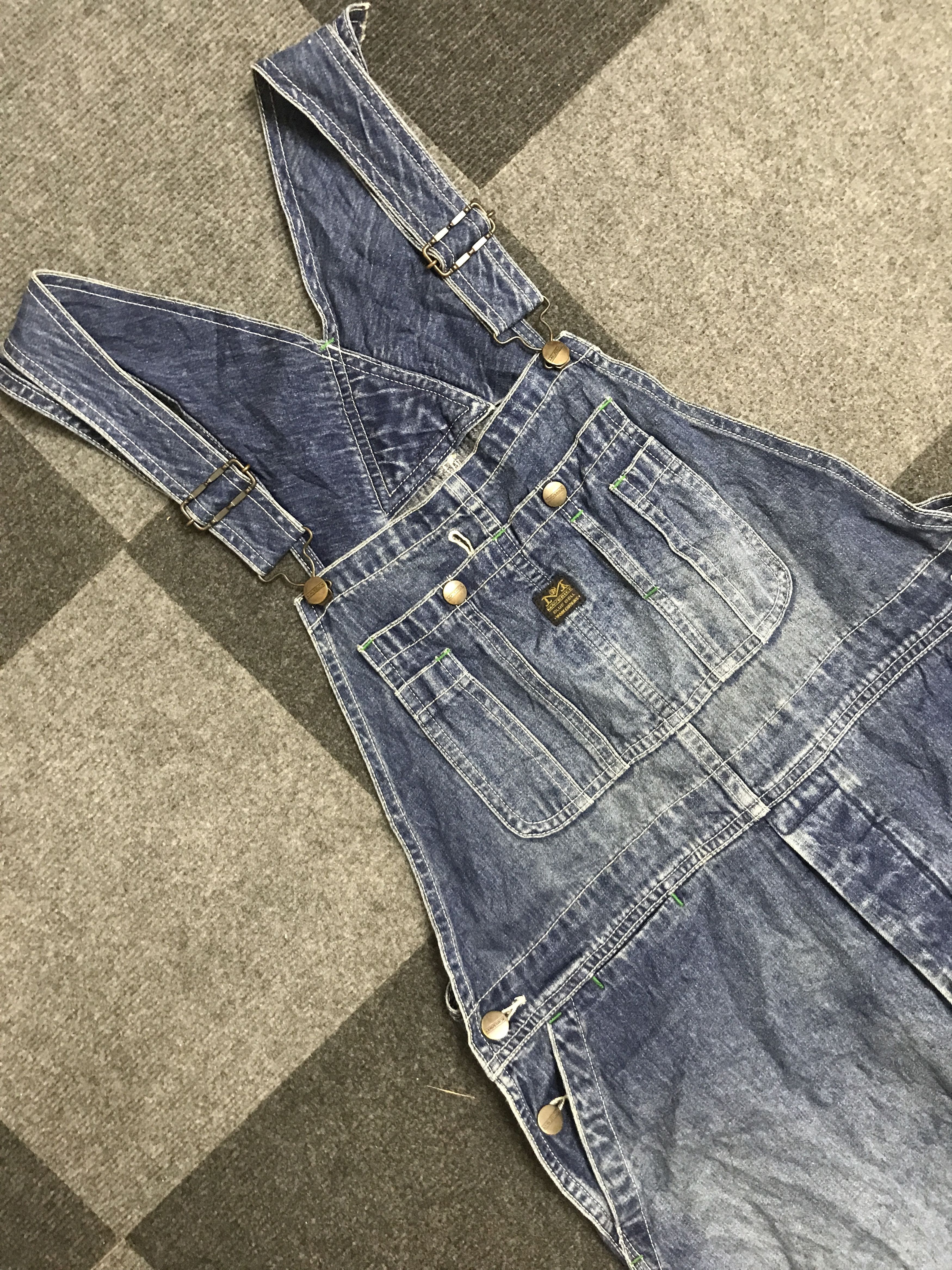 Vintage OVA13 Vintage MAVERICK Workwear Jeans Overall Released Hem Size US 36 / EU 52 - 4 Thumbnail