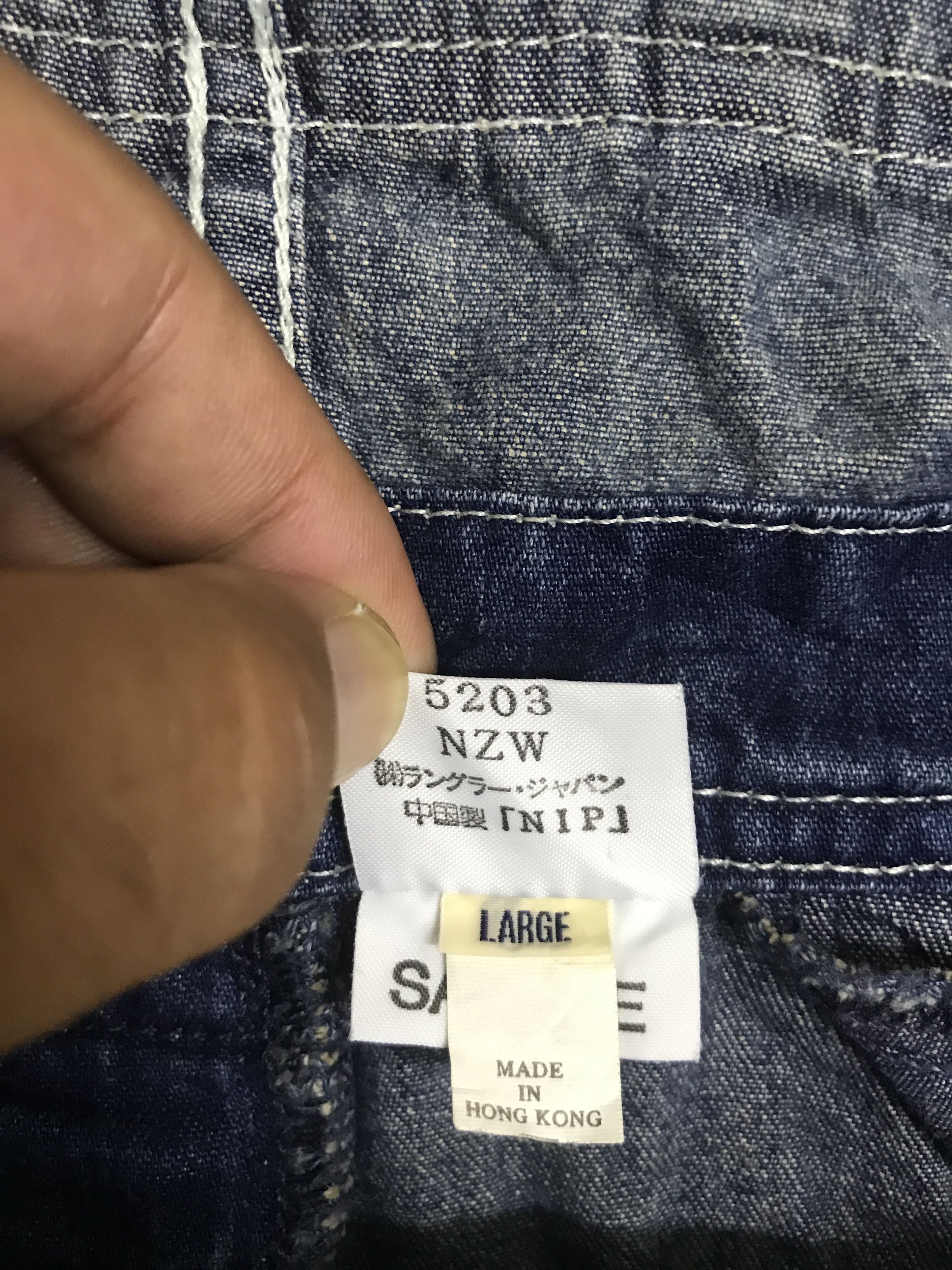 Vintage OVA13 Vintage MAVERICK Workwear Jeans Overall Released Hem Size US 36 / EU 52 - 17 Thumbnail