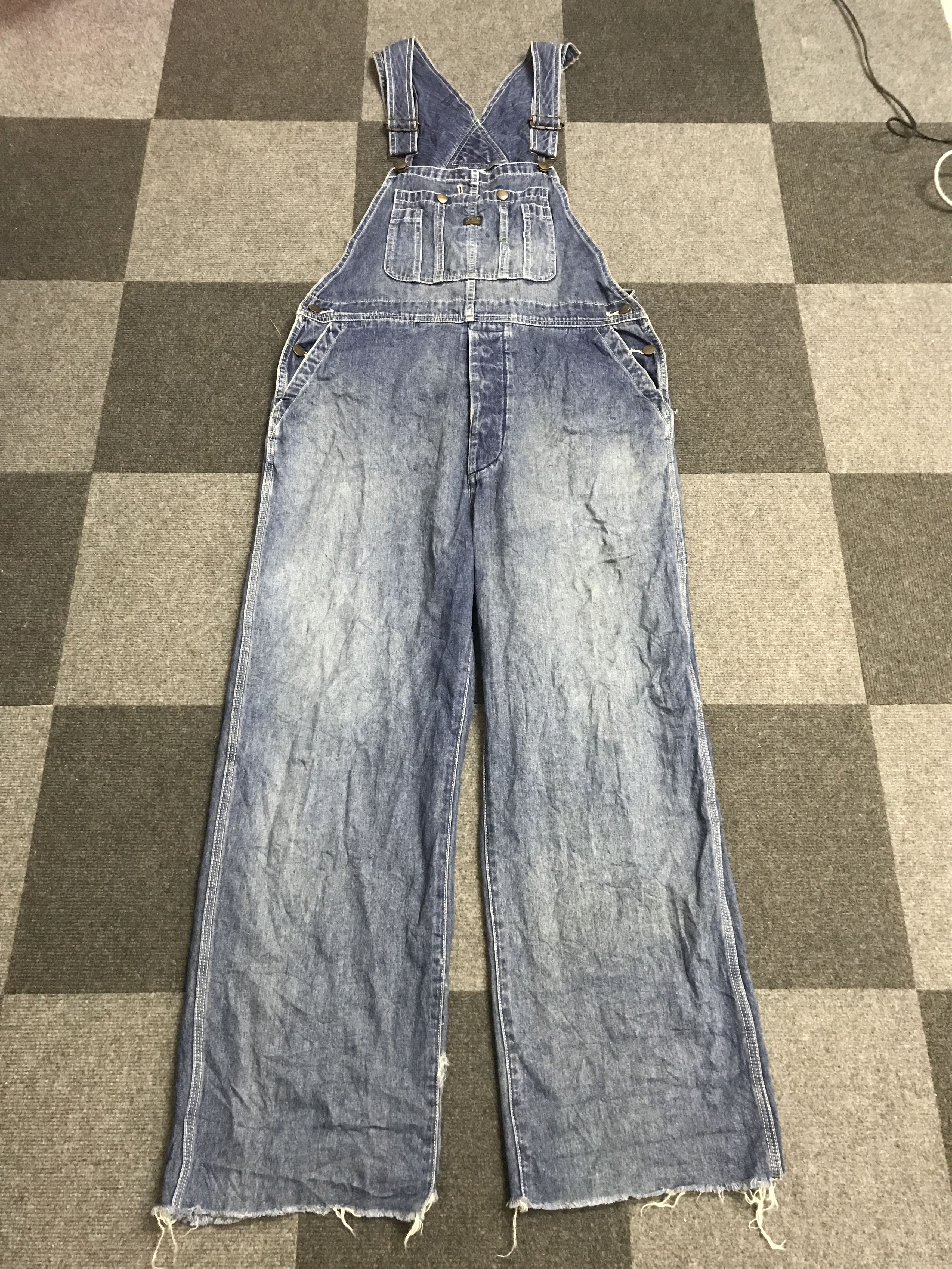 Vintage OVA13 Vintage MAVERICK Workwear Jeans Overall Released Hem Size US 36 / EU 52 - 3 Thumbnail