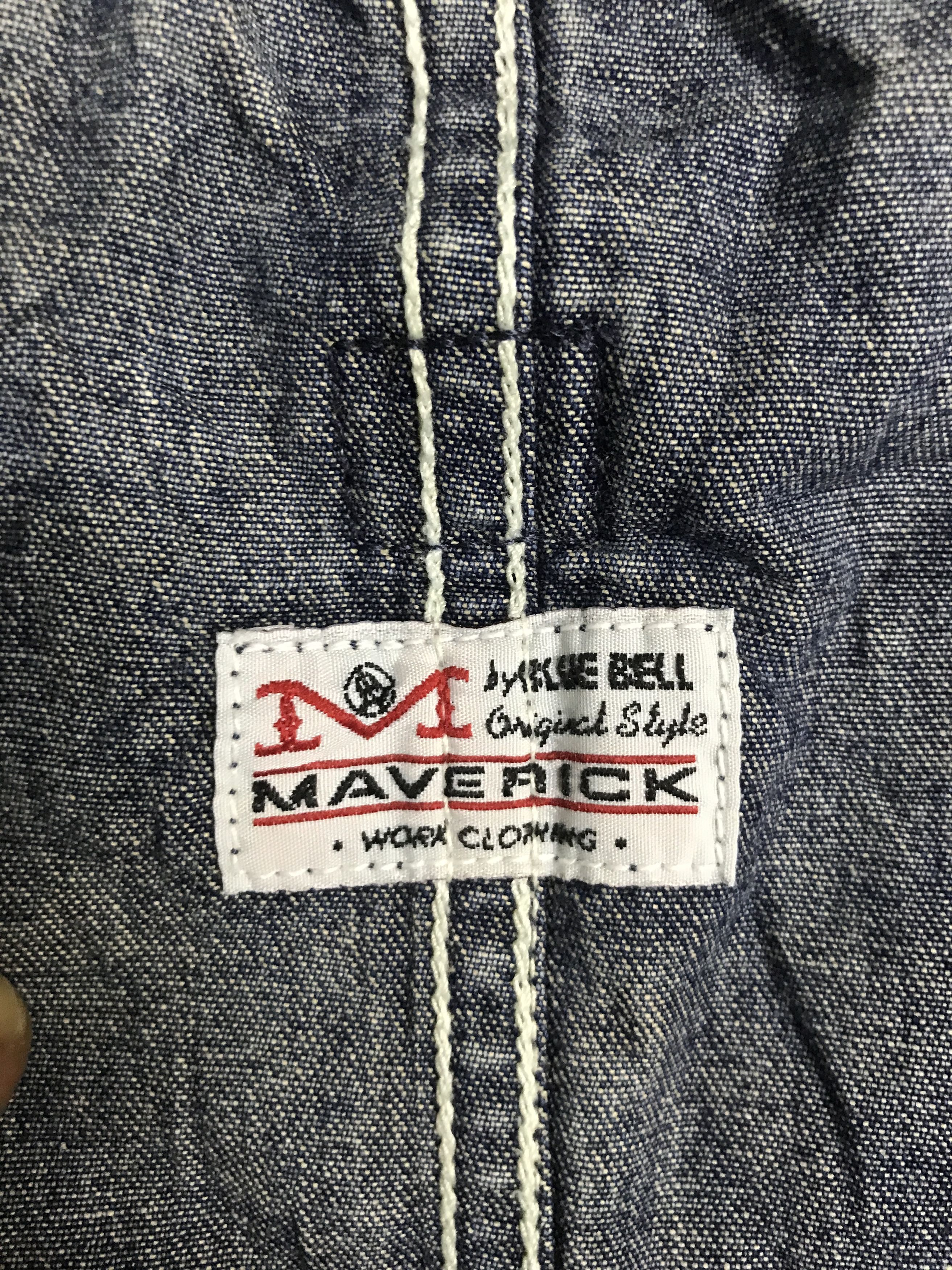 Vintage OVA13 Vintage MAVERICK Workwear Jeans Overall Released Hem Size US 36 / EU 52 - 16 Thumbnail