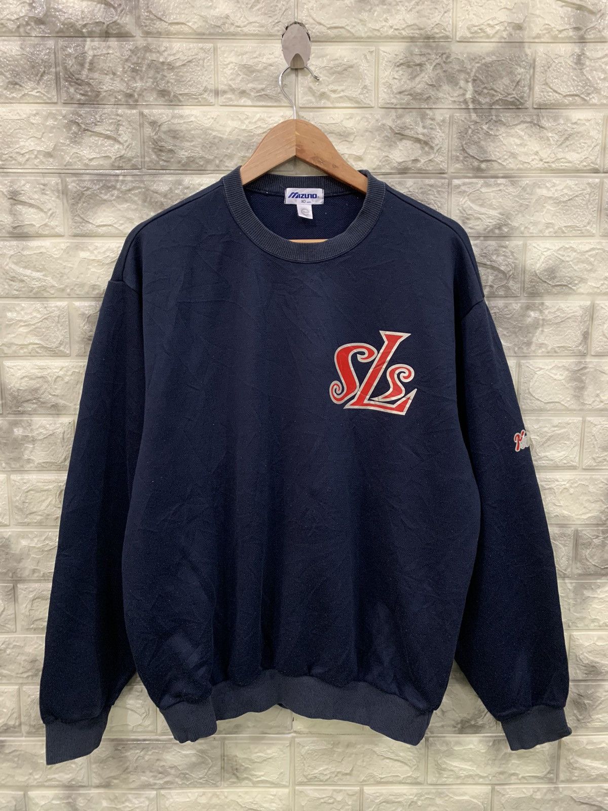 Mizuno Vintage SLS Mizuno Sweatshirt Size US XL / EU 56 / 4 - 1 Thumbnail