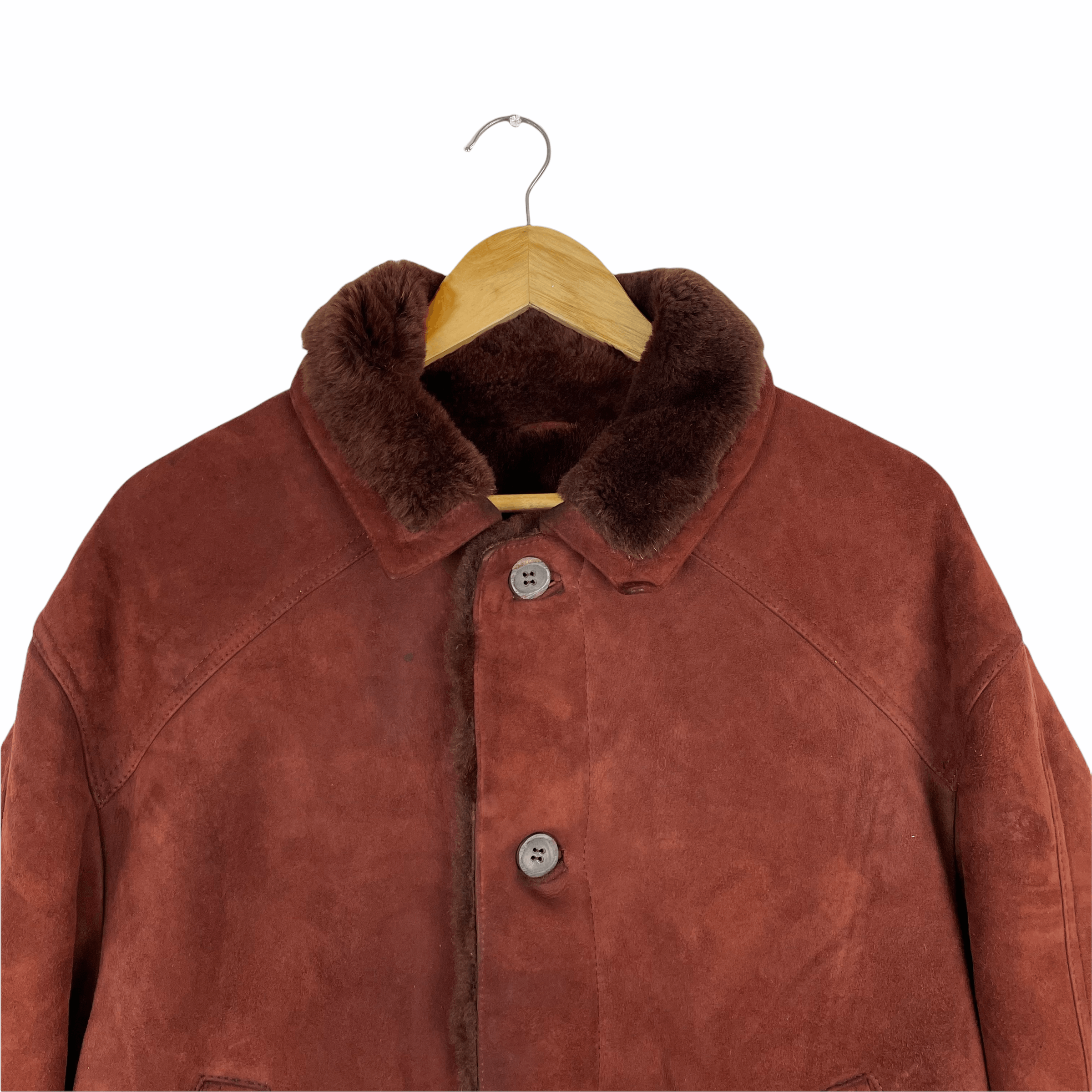 Vintage Vintage 70s SHEARLING LAVORAZIONE ARTIGIANA Warm Italy Coat Size US M / EU 48-50 / 2 - 2 Thumbnail