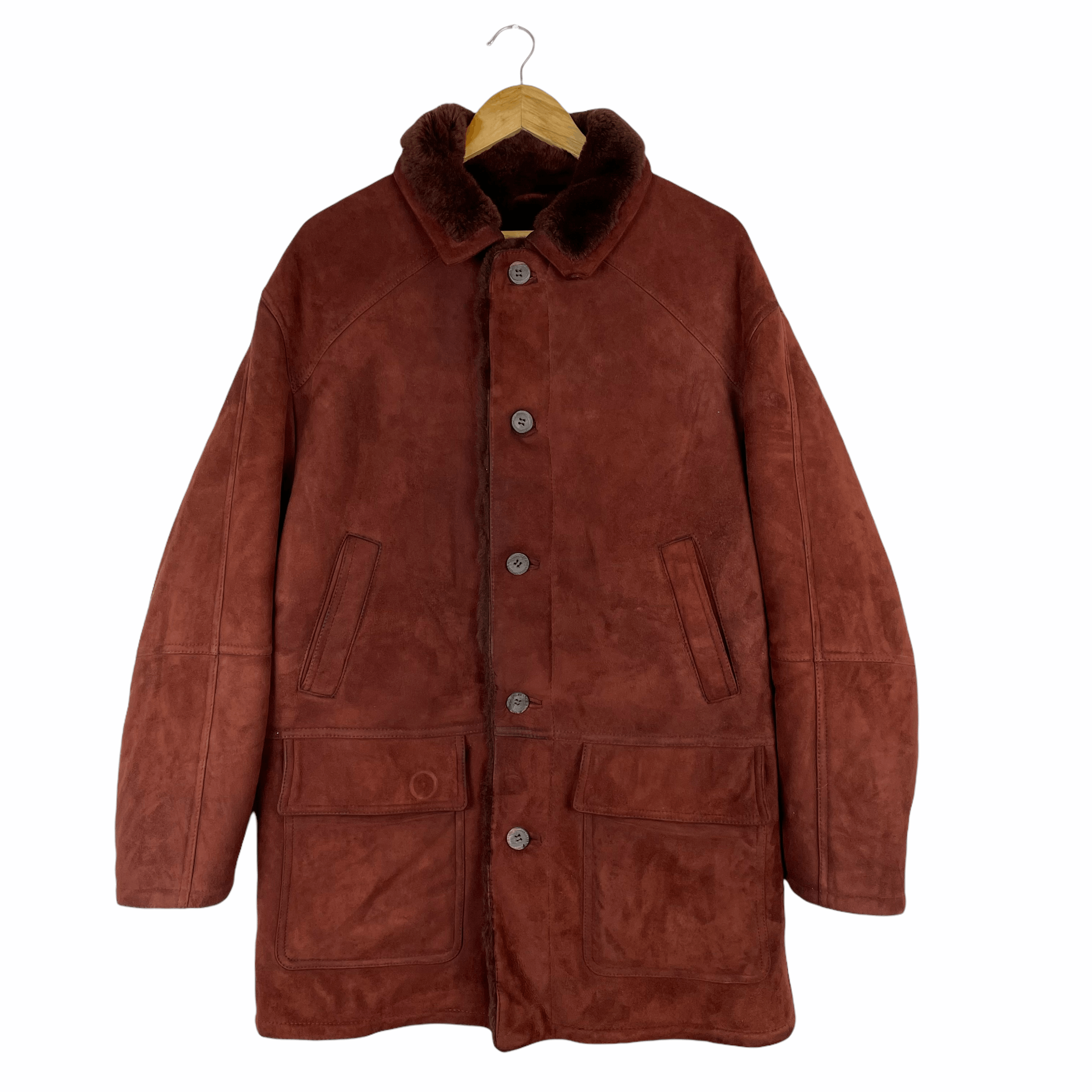 Vintage Vintage 70s SHEARLING LAVORAZIONE ARTIGIANA Warm Italy Coat Size US M / EU 48-50 / 2 - 1 Thumbnail