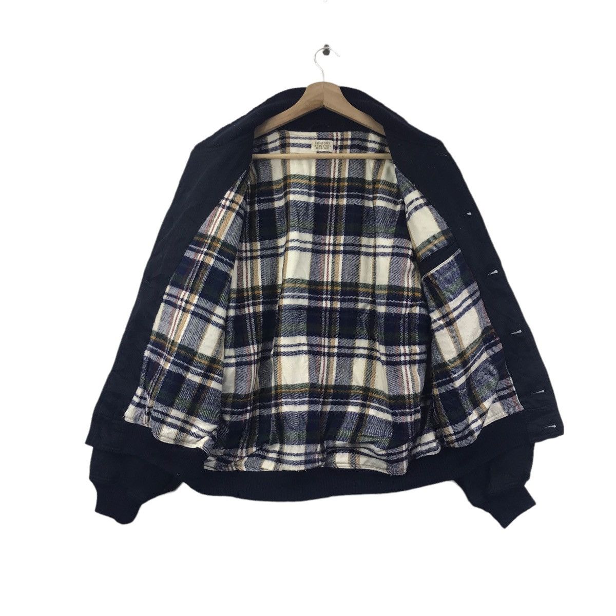 Vintage SUNTORY COFFEE Boss DrinksAdvertisement CheckTartan Jacket Size US L / EU 52-54 / 3 - 7 Thumbnail
