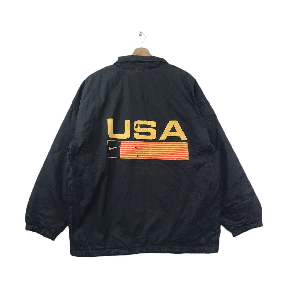 Nike × Vintage Vintage NIKE USA SWOOSH Challenge Court BigLogo BomberJacket Size US XXL / EU 58 / 5 - 1 Thumbnail
